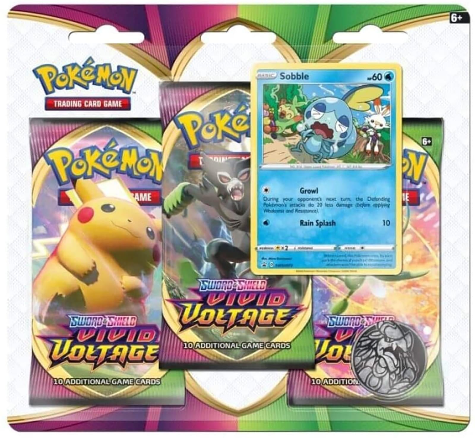 Pokémon TCG Sword And Shield Vivid Voltage 3 Booster Packs