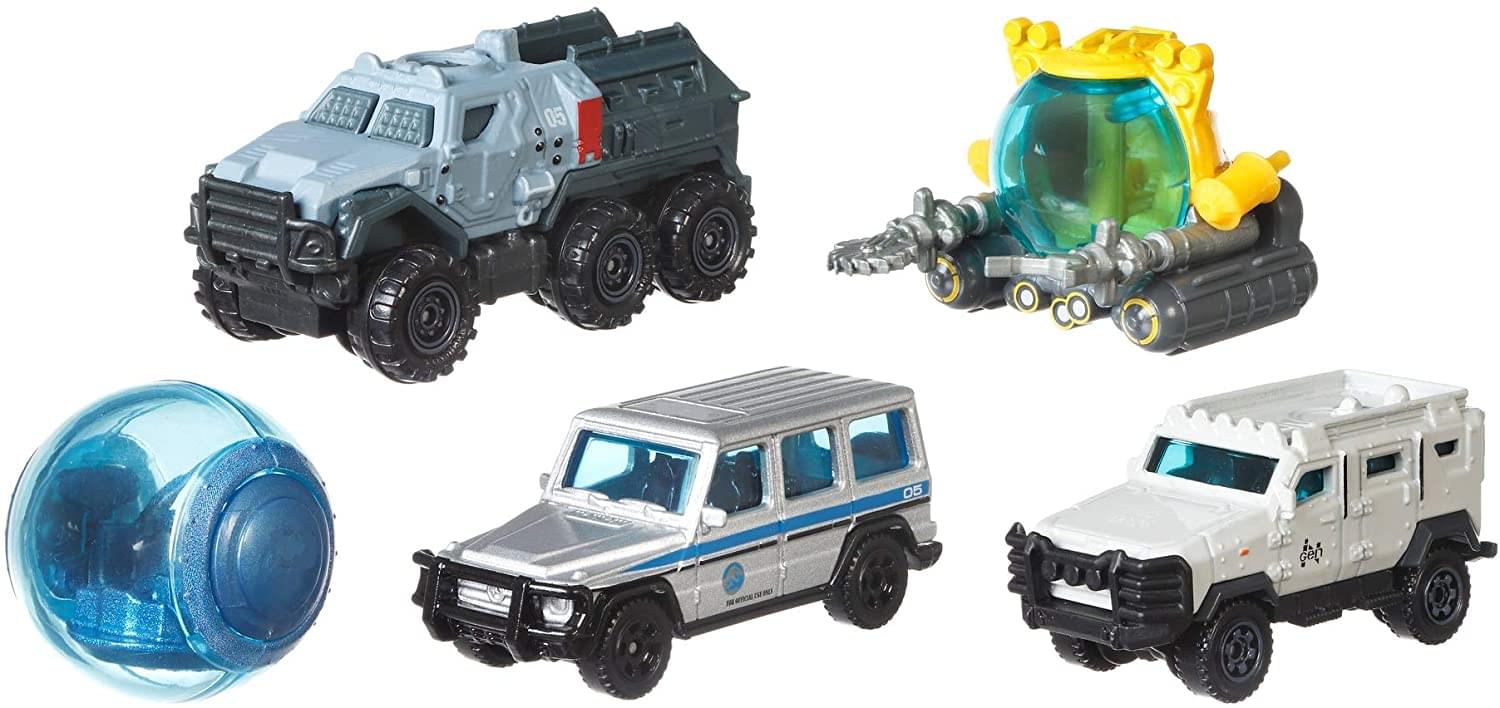 Jurassic World Matchbox Die-Cast Vehicle 5-Pack , Island Transport Team