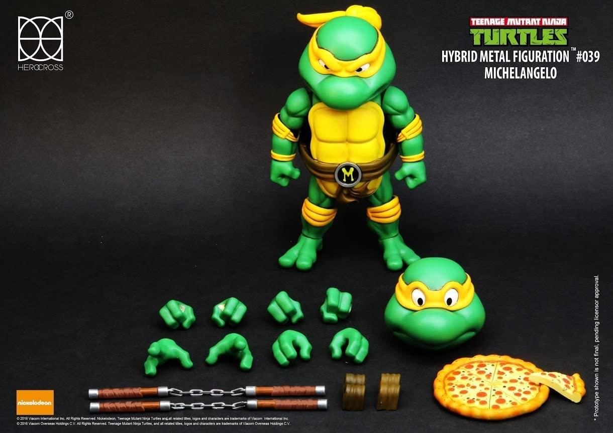 Teenage Mutant Ninja Turtles Hybrid Metal Figuration Action Figure, Michelangelo