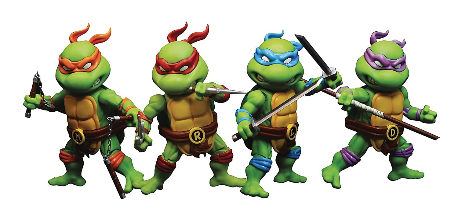 Teenage Mutant Ninja Turtles 3 Inch Hero Cross Die-Cast Figures , Set Of 4
