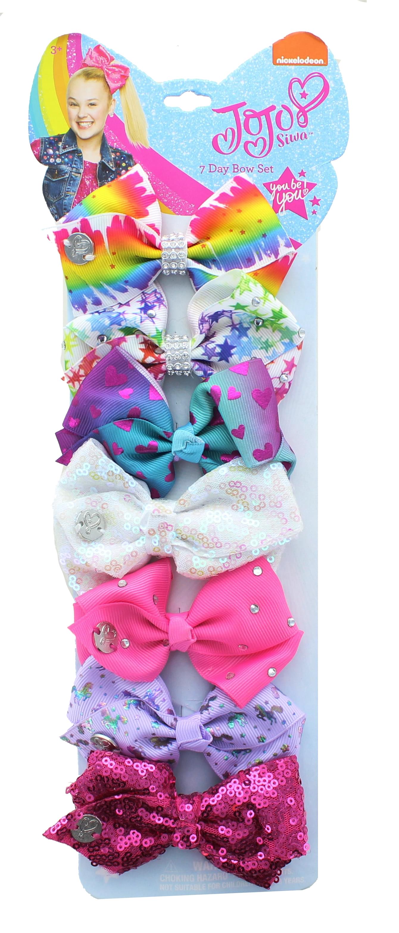 JoJo Siwa Days Of The Week 7 Piece Bow Set , Style B