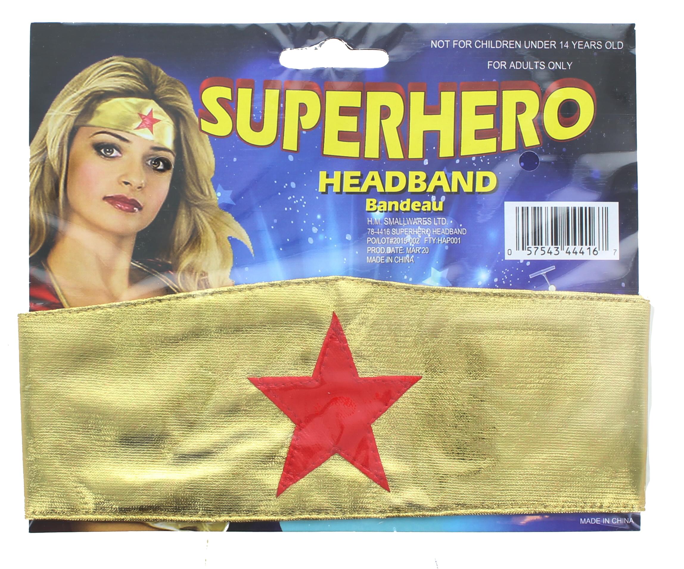 Photos - Fancy Dress HMS Wonder Woman Super Hero Adult Costume Headband -744416-C 