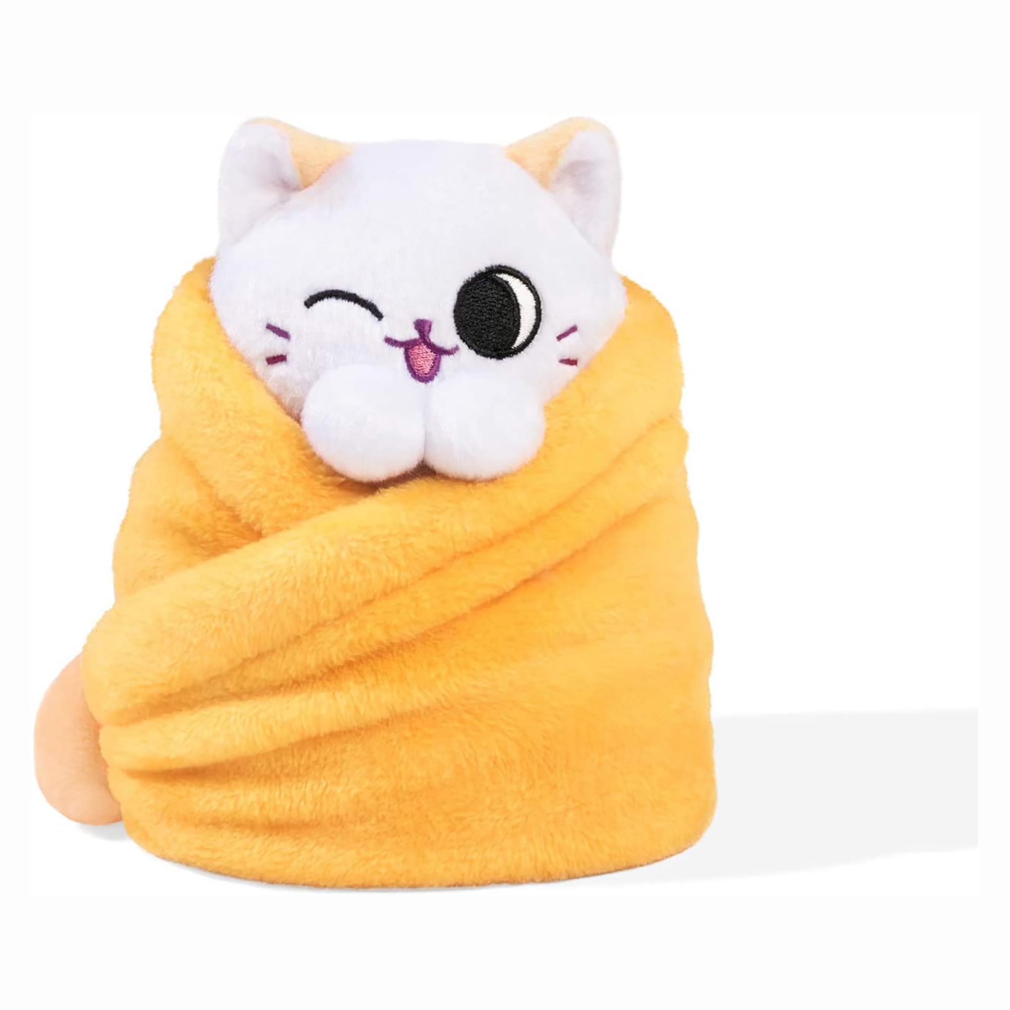 Purritos 7 Inch Plush Cat In Blanket , Mango