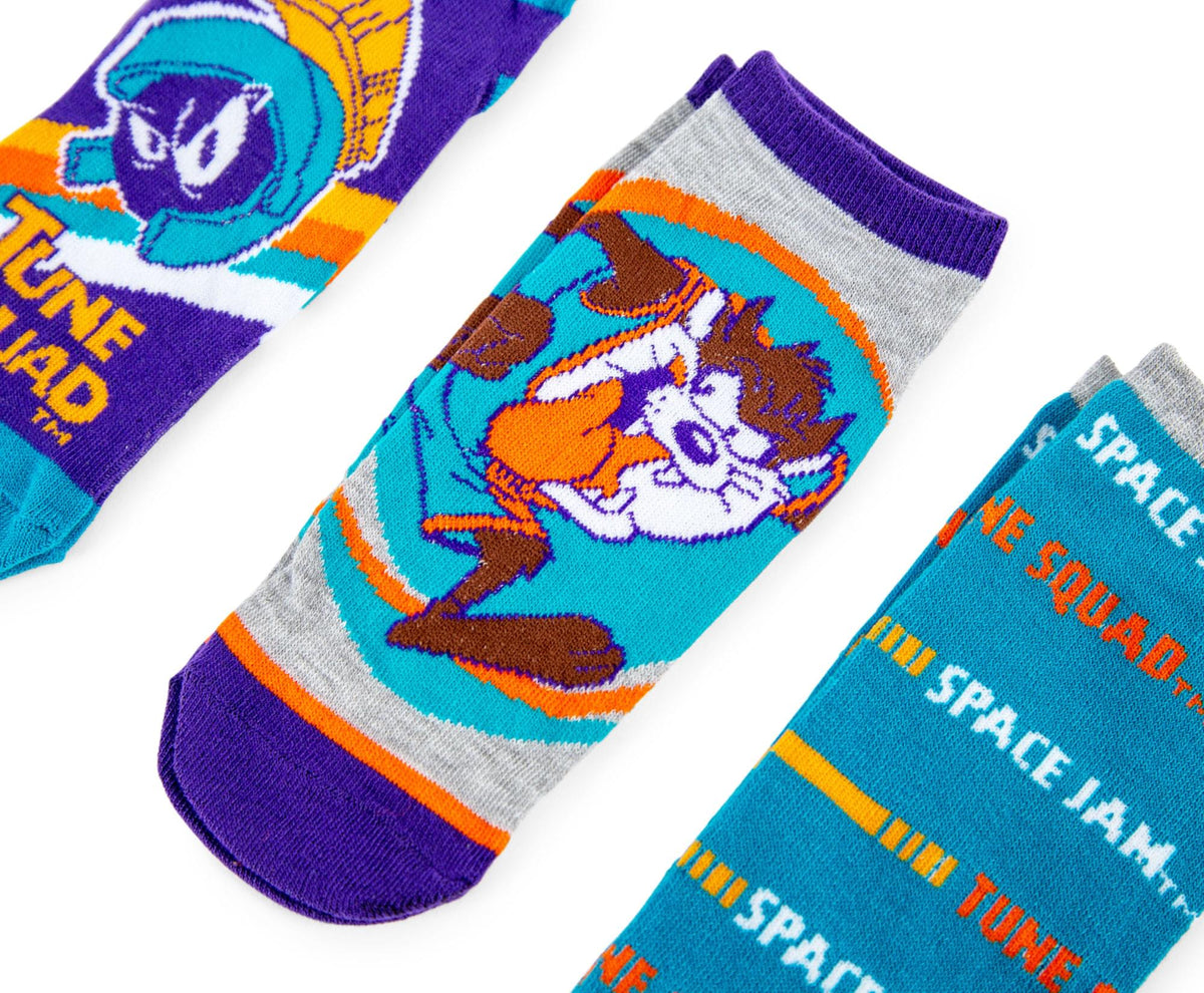 Space Jam Low-Cut Socks | 5 Pairs | 4-10 | Free Shipping - Toynk Toys