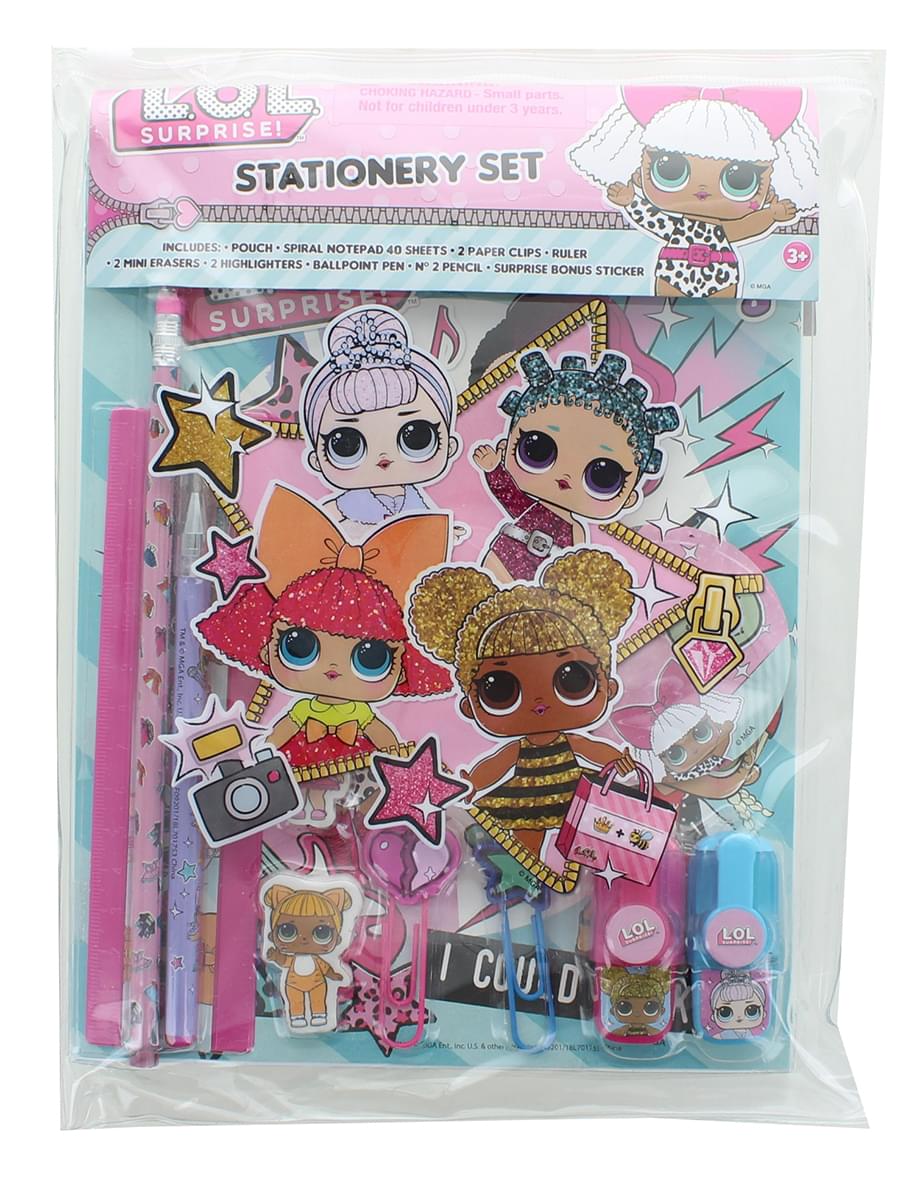 LOL Surprise! 10-Piece Stationery Set