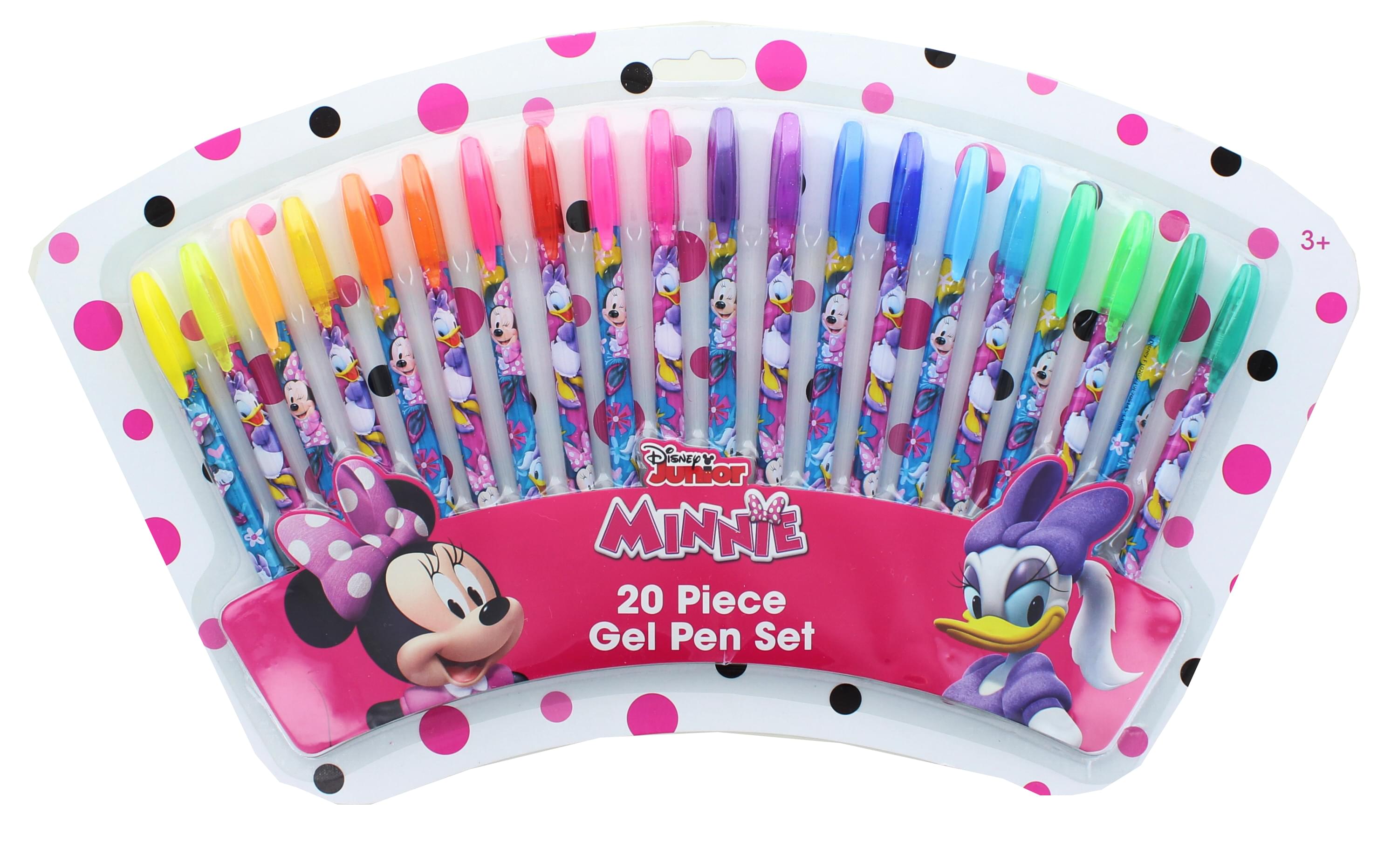 Disney Minnie Mouse And Daisy 20 Piece Gel Pen Set