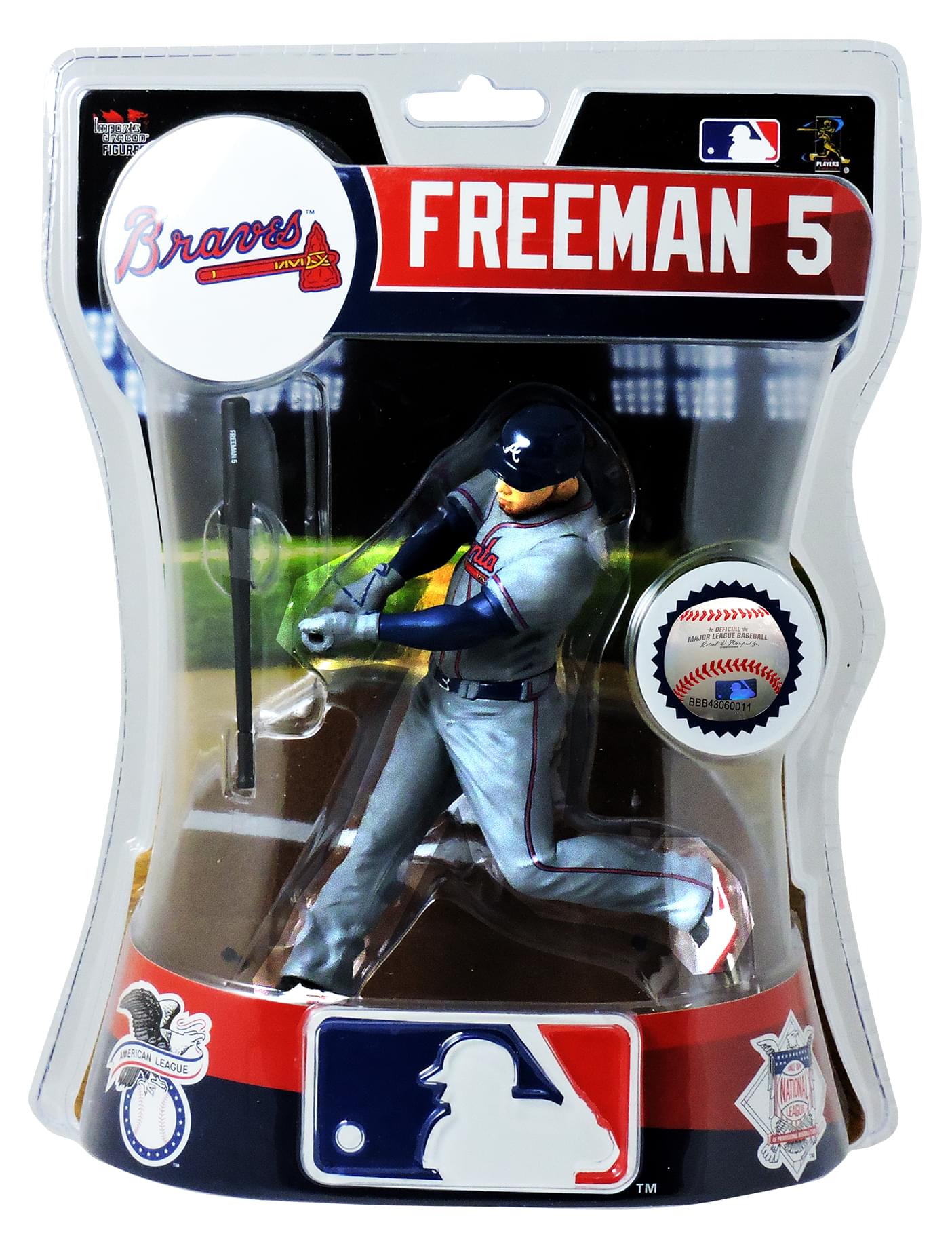MLB Atlanta Braves 6 Inch Figure , Freddie Freeman