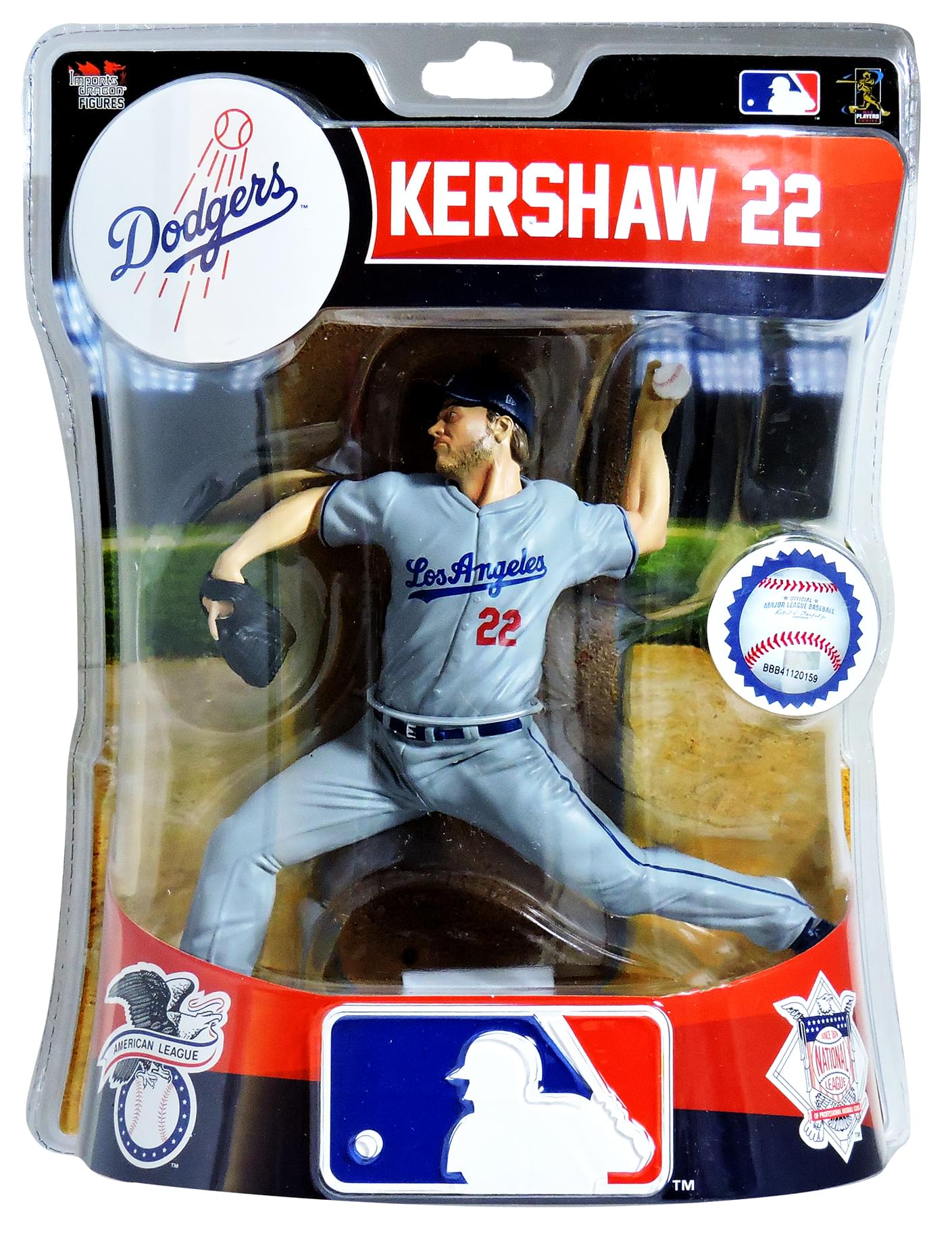 MLB LA Dodgers 6 Inch Figure , Clayton Kershaw