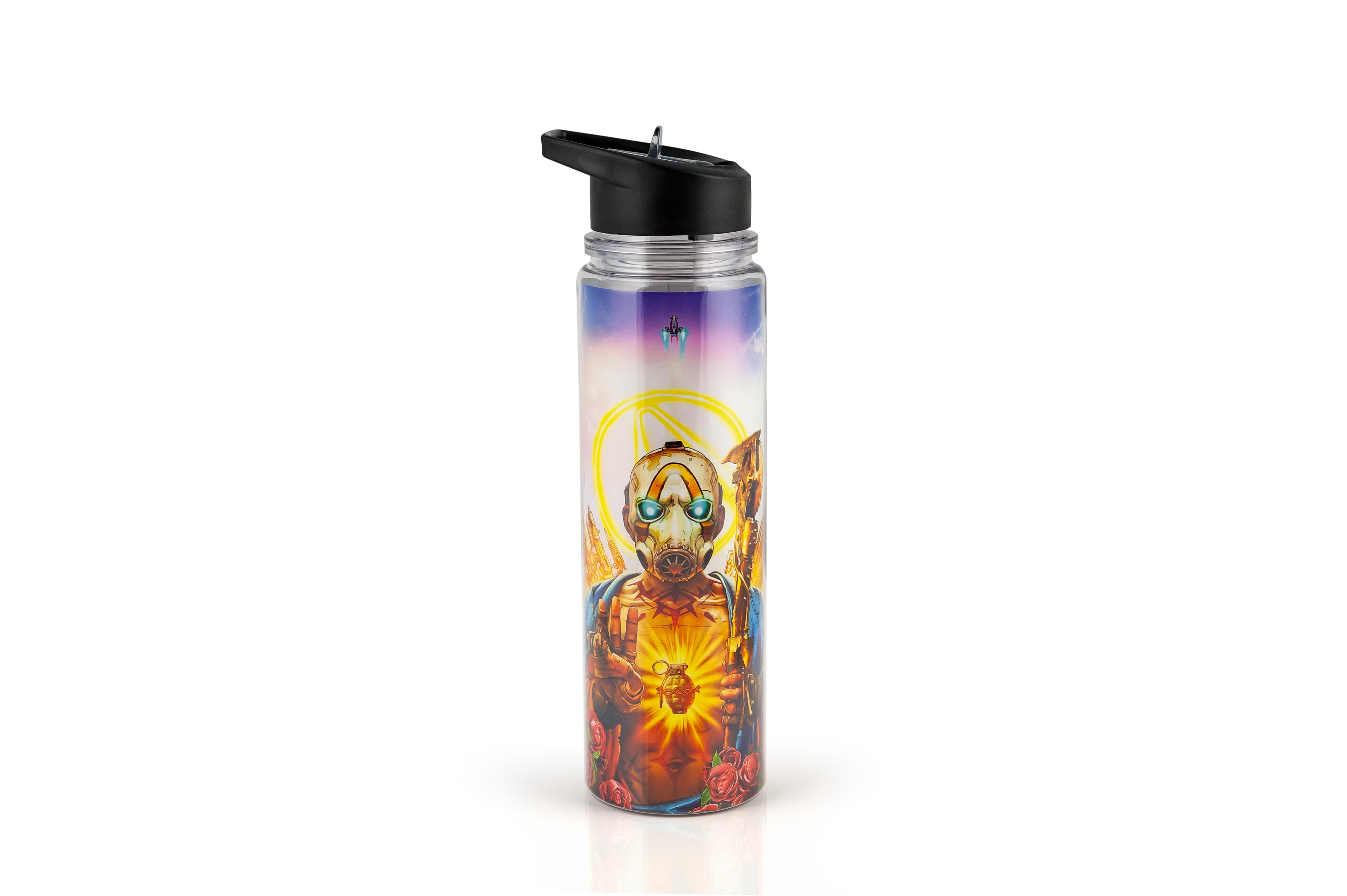 Borderlands 3 Psycho Bandit Double Walled Plastic Water Bottle , Holds 17 Ounces