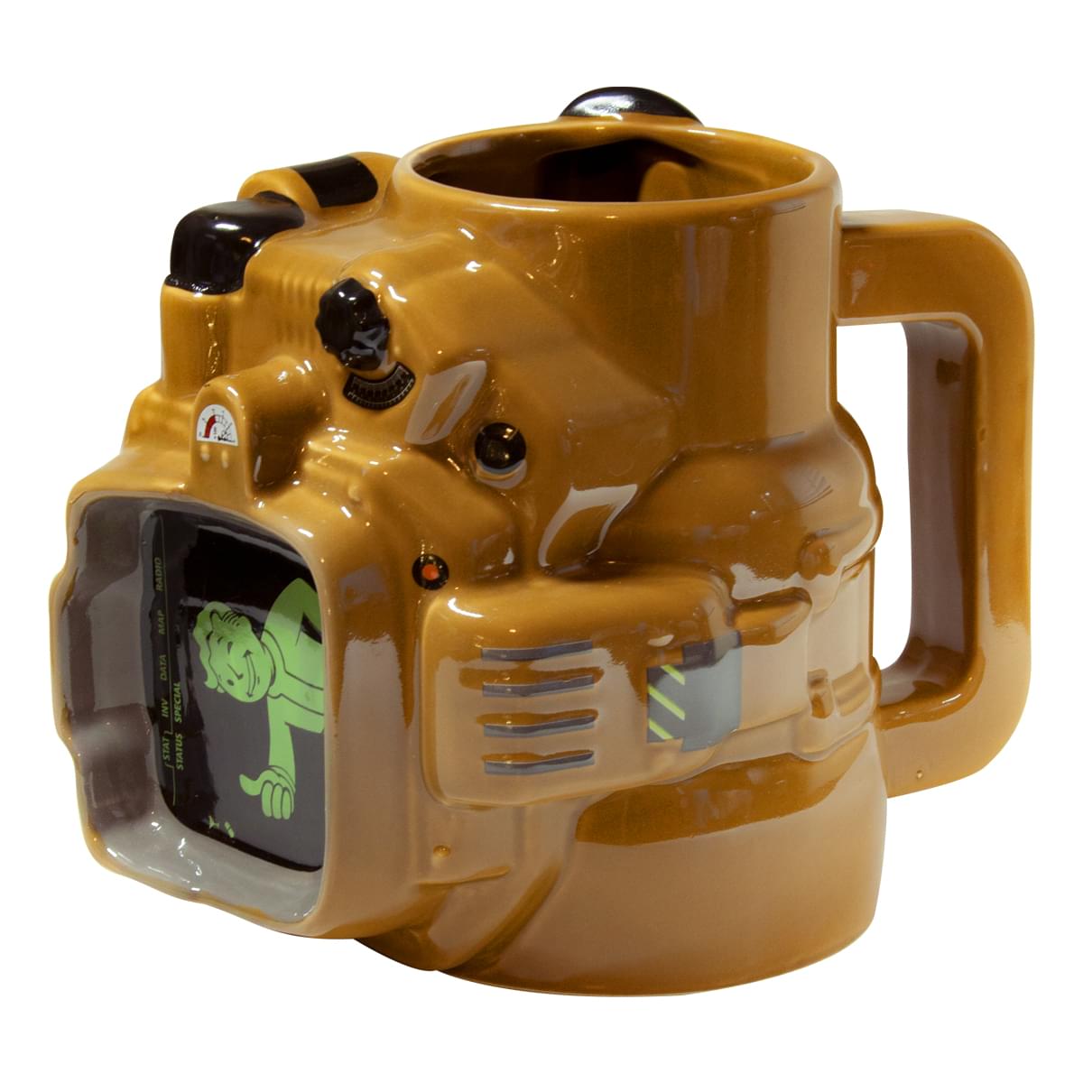 Fallout Pip Boy Ceramic Mug,45 OZ, Fallout Collector’s Edition