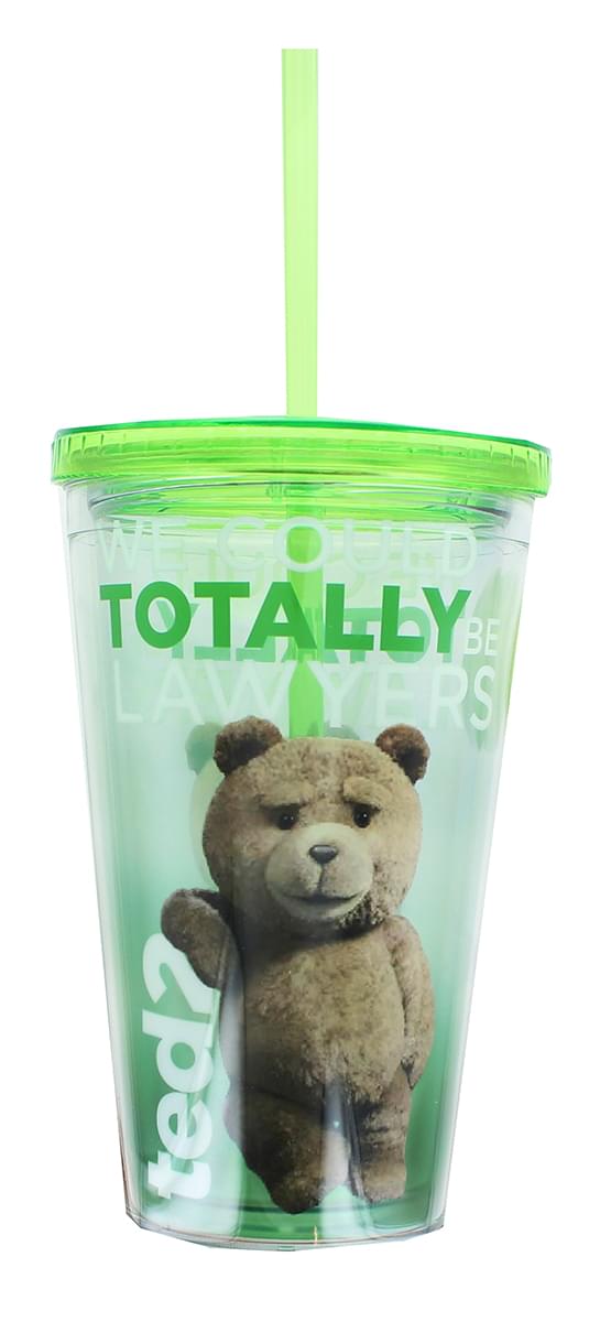 Ted 2 Lawyers 18oz Carnival Cup W/ Lid And Straw