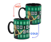 Wheel of Fortune "Drink More Coffee" Color-Changing Mug | Holds 16 Ounces