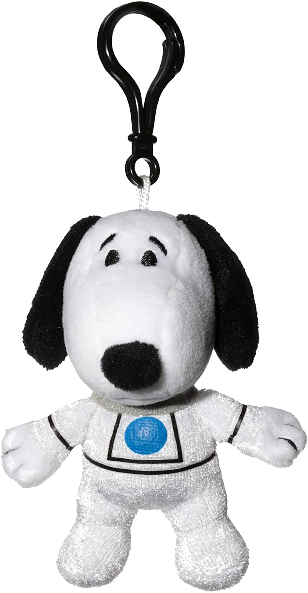 Snoopy In Space 4 Inch Plush Clip , Snoopy In White Astronaut Suit