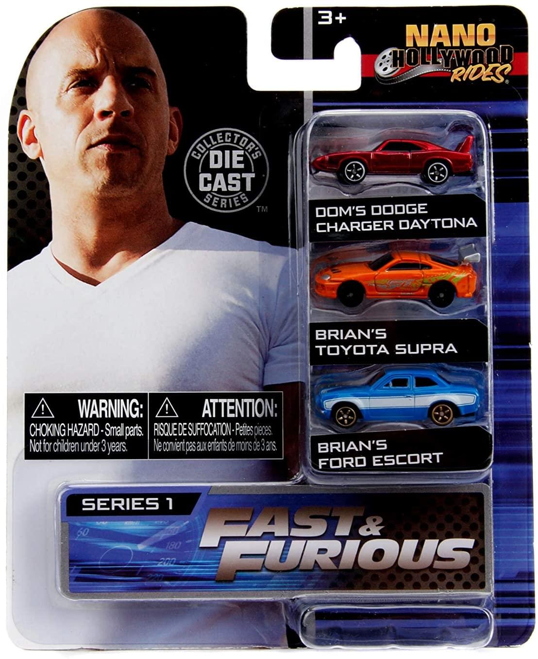 Fast And The Furious Nano Hollywood Rides 3-Pack , Set B