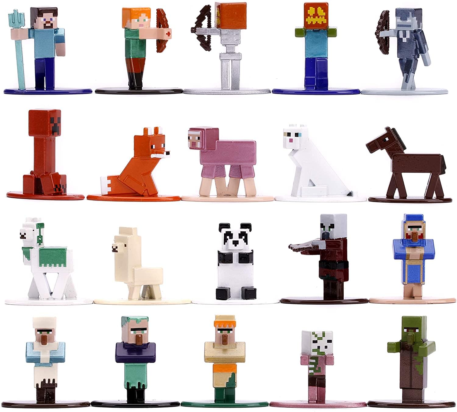 Minecraft Nano Metalfigs 20 Pack Wave 3 , 1.65 Inch Die-Cast Metal Figures