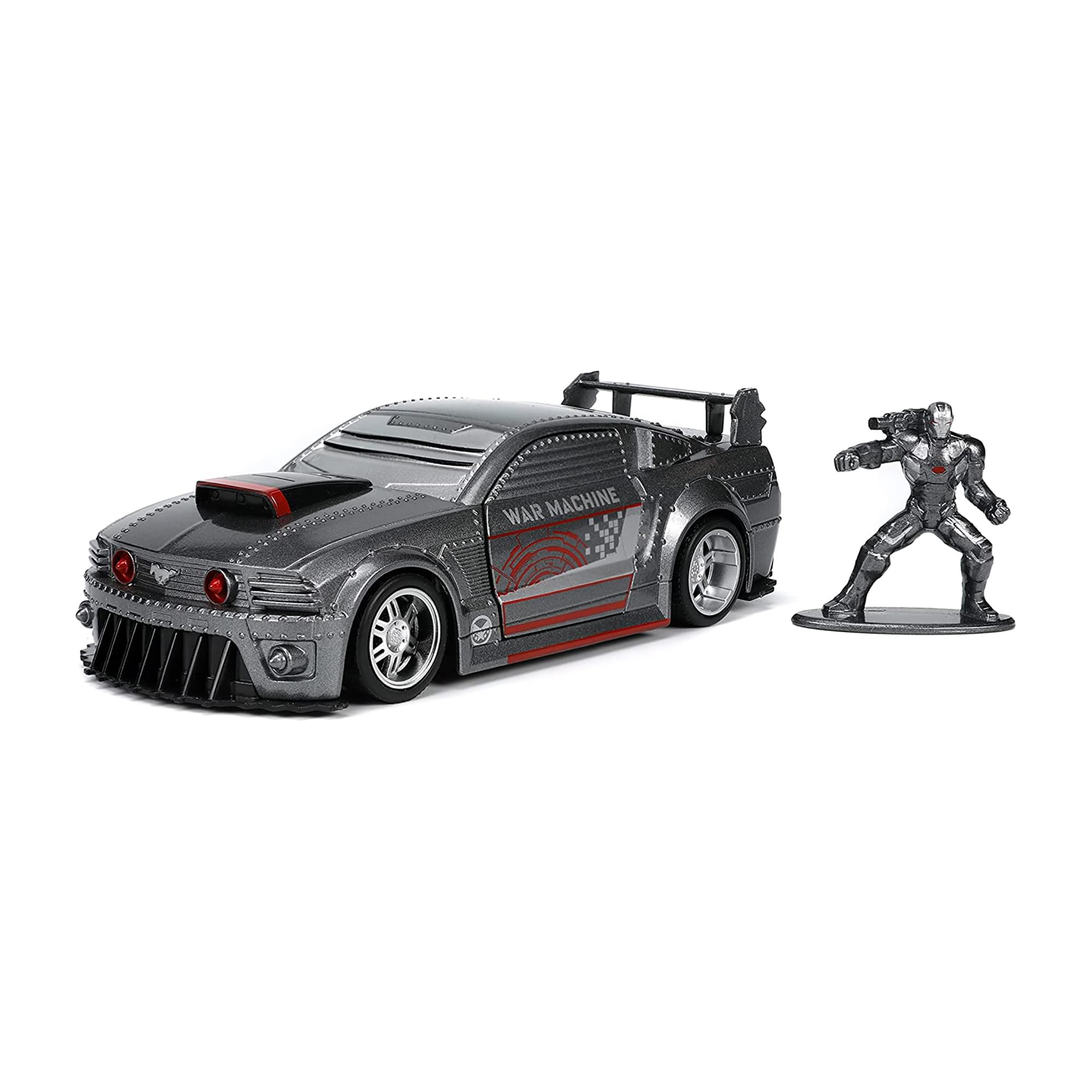 Marvel 1:32 War Machine 2006 Ford Mustang GT Diecast Car And Figure