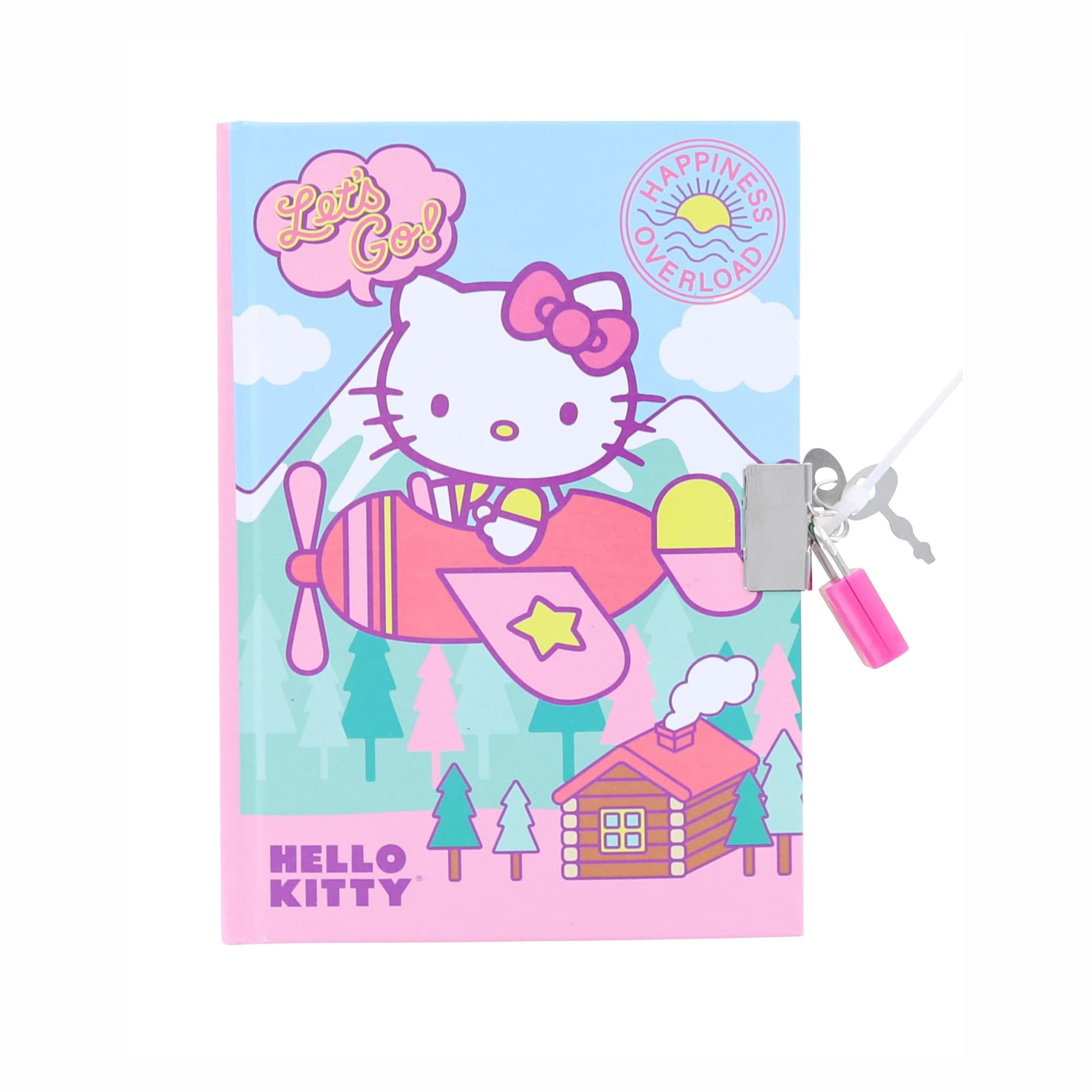 Hello Kitty Lets Go Locking Diary