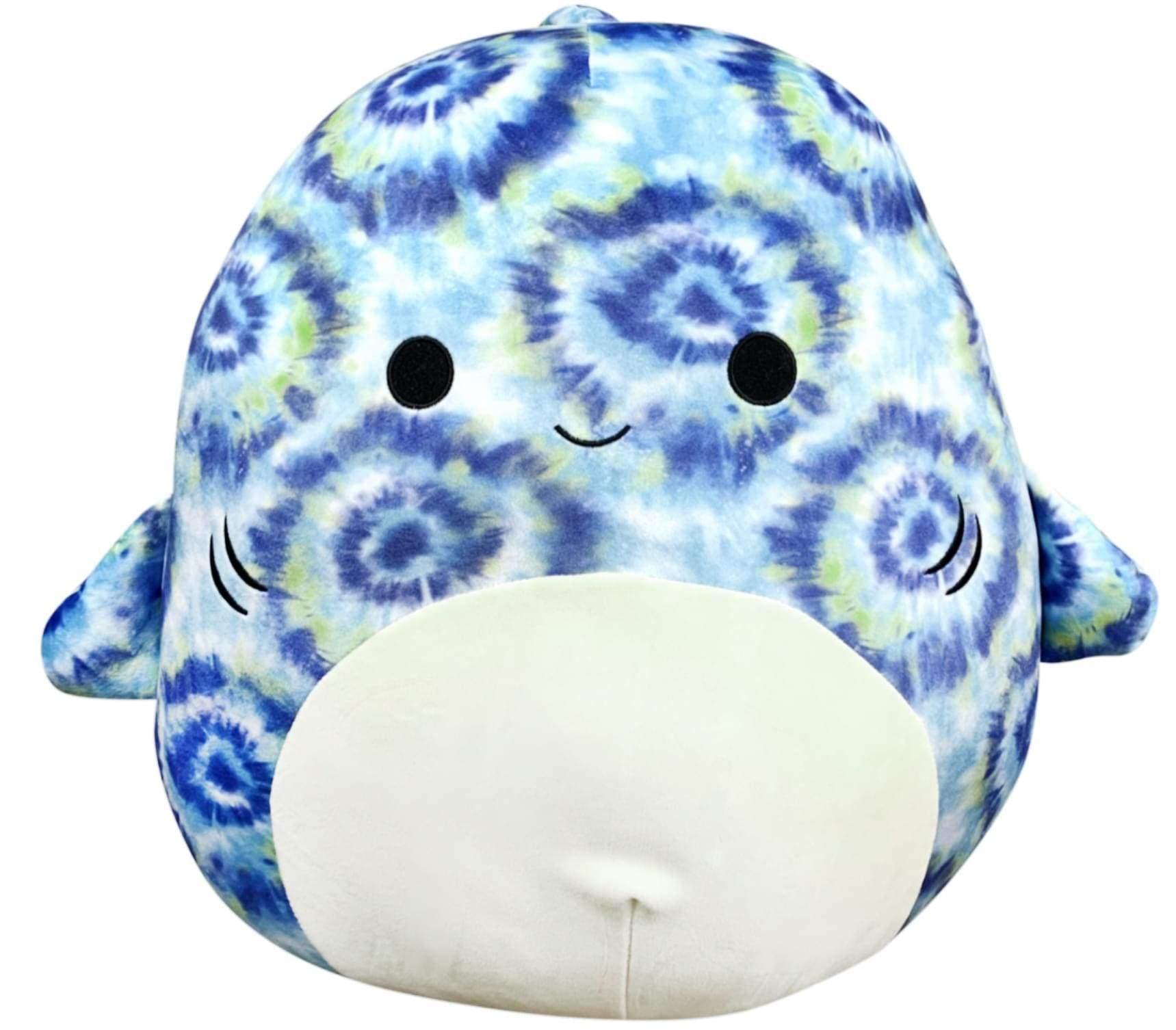 Squishmallow 12 Inch Plush , Luther The Tie Dye Shark