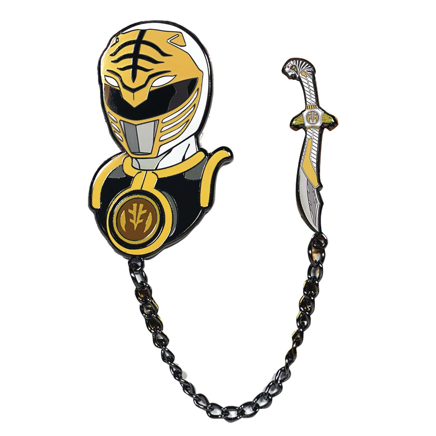 Power Rangers Luxury Enamel Icon Pin , White Ranger