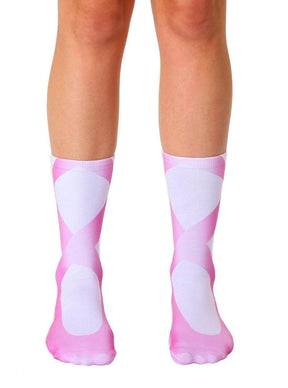 Ballerina Slipper Photo Print Crew Socks | Free Shipping