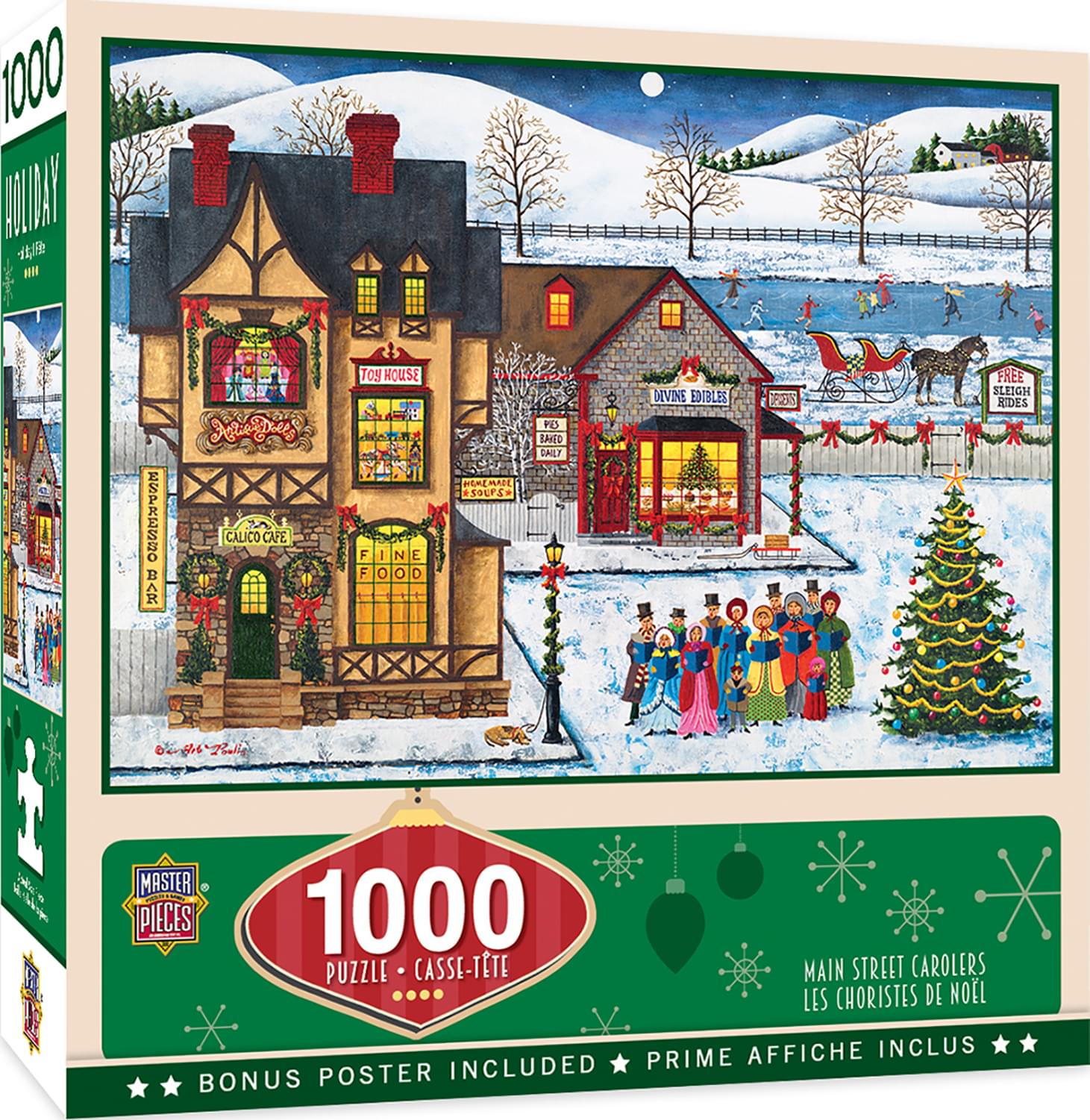Main Street Carolers 1000 Piece Jigsaw Puzzle