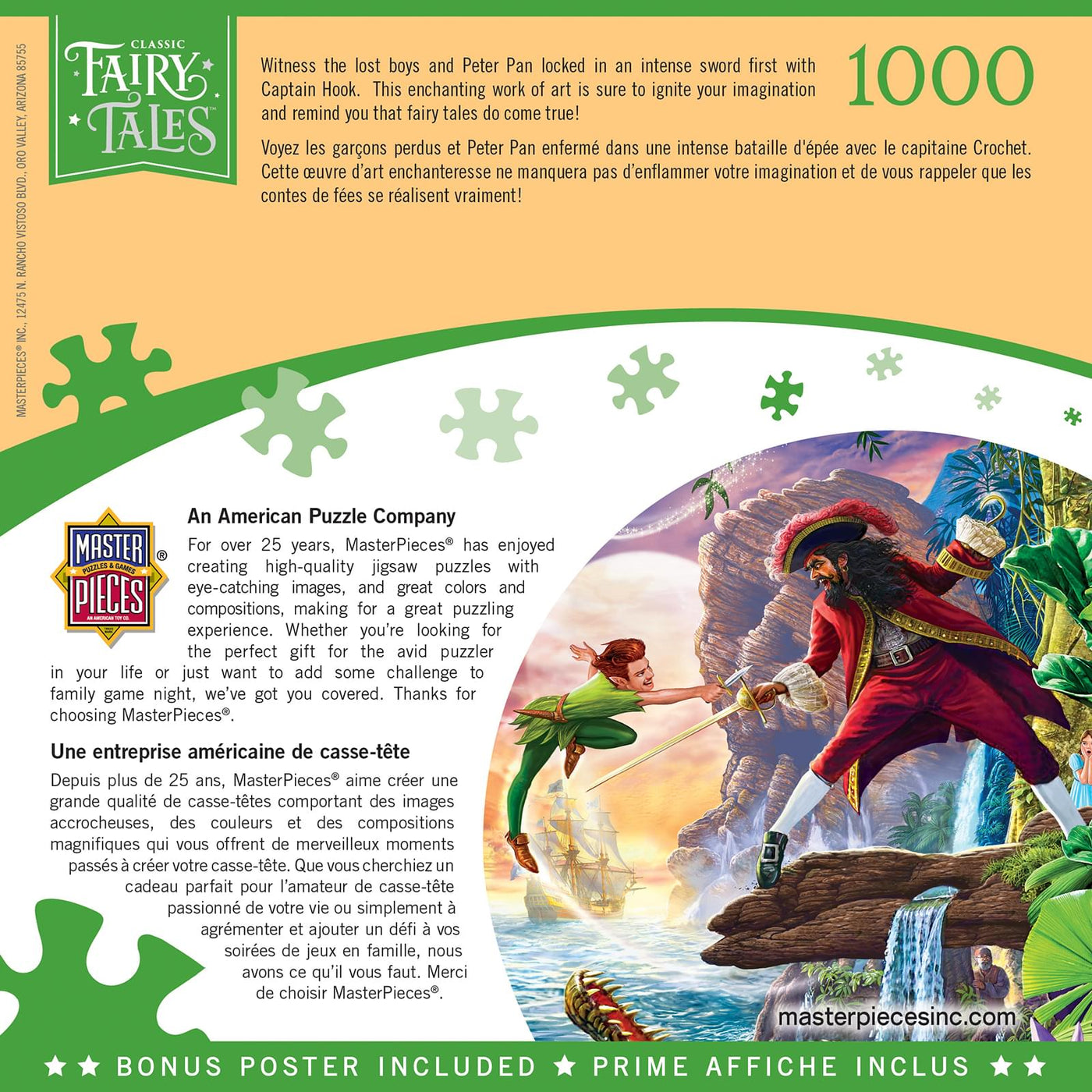 Peter Pan 1000 Piece Jigsaw Puzzle | Free Shipping