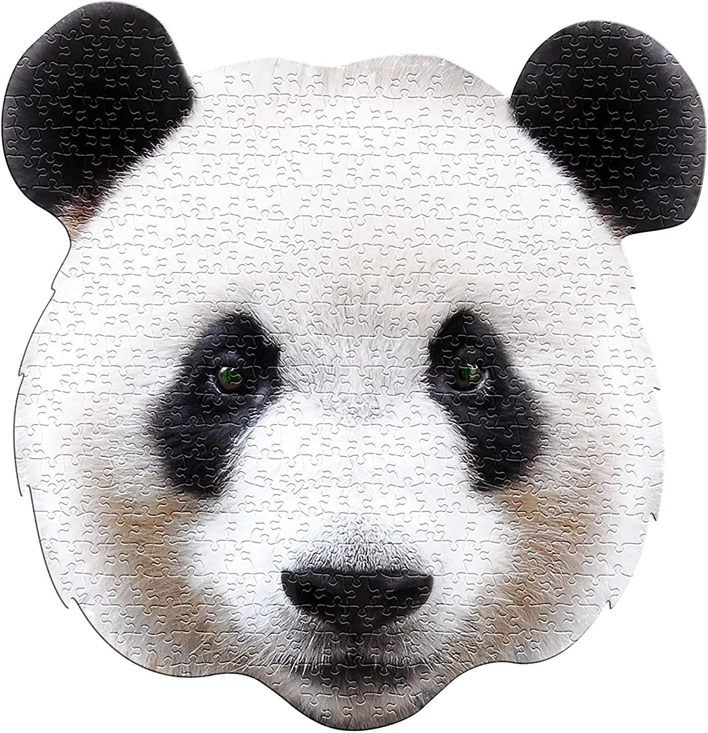I AM Panda 300 Piece Animal Head-Shaped Jigsaw Puzzle