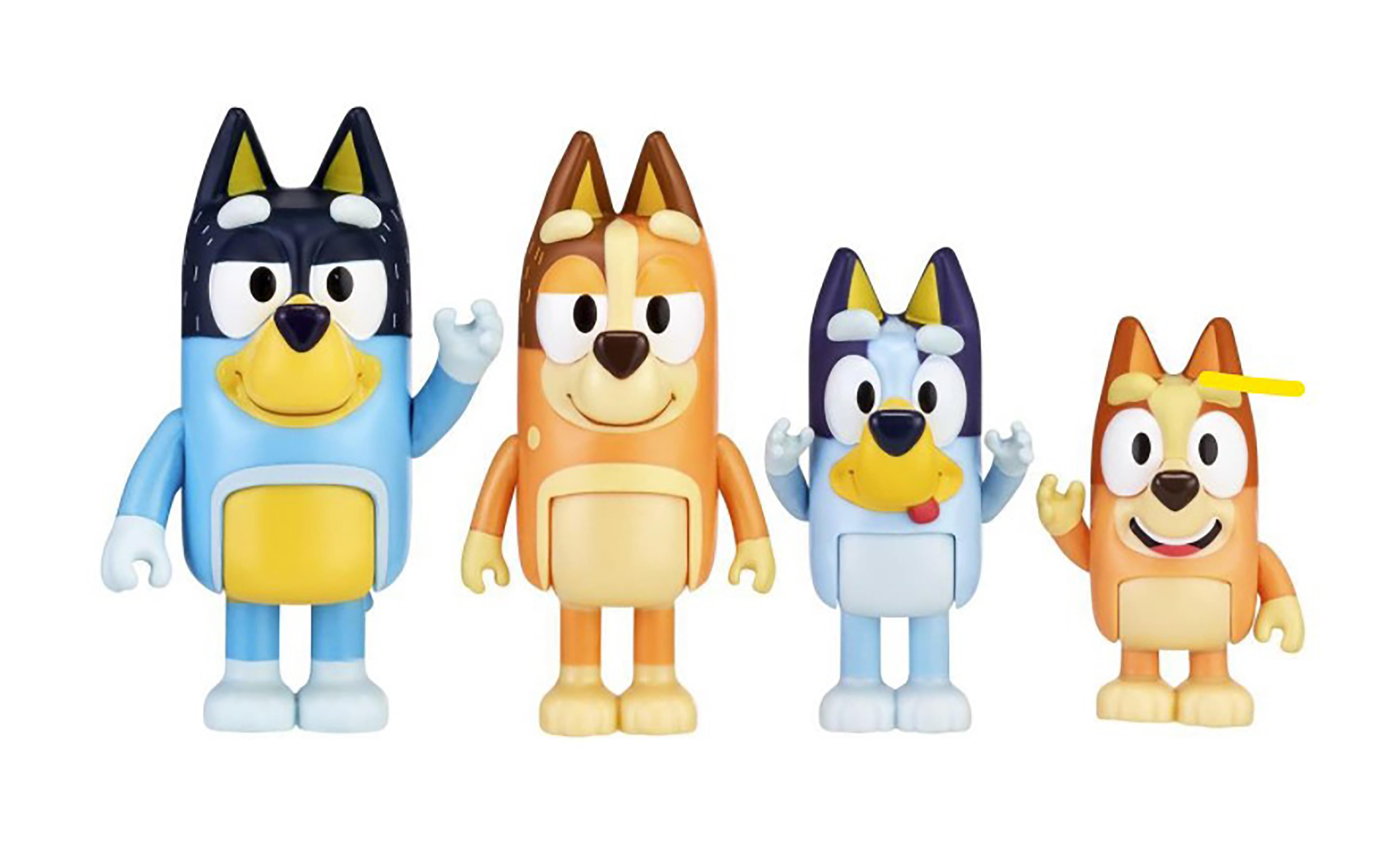 Bluey & Family Action Figure 4-Pack , New Expressions