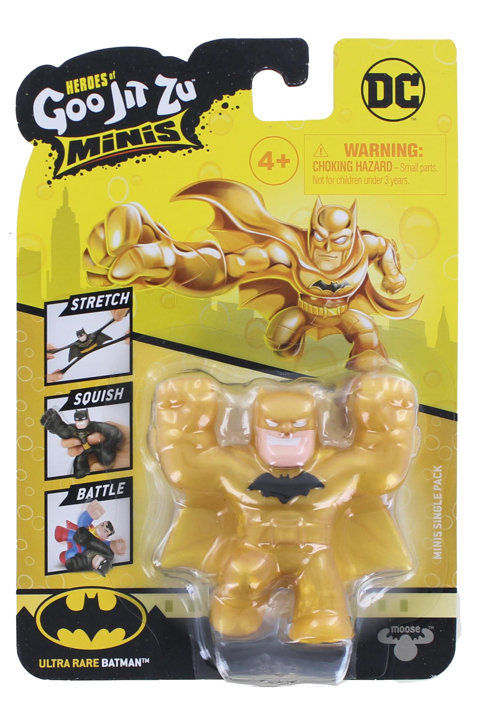 DC Heroes Of Goo Jit Zu Squishy Mini Figure , Gold Batman (Ultra Rare)