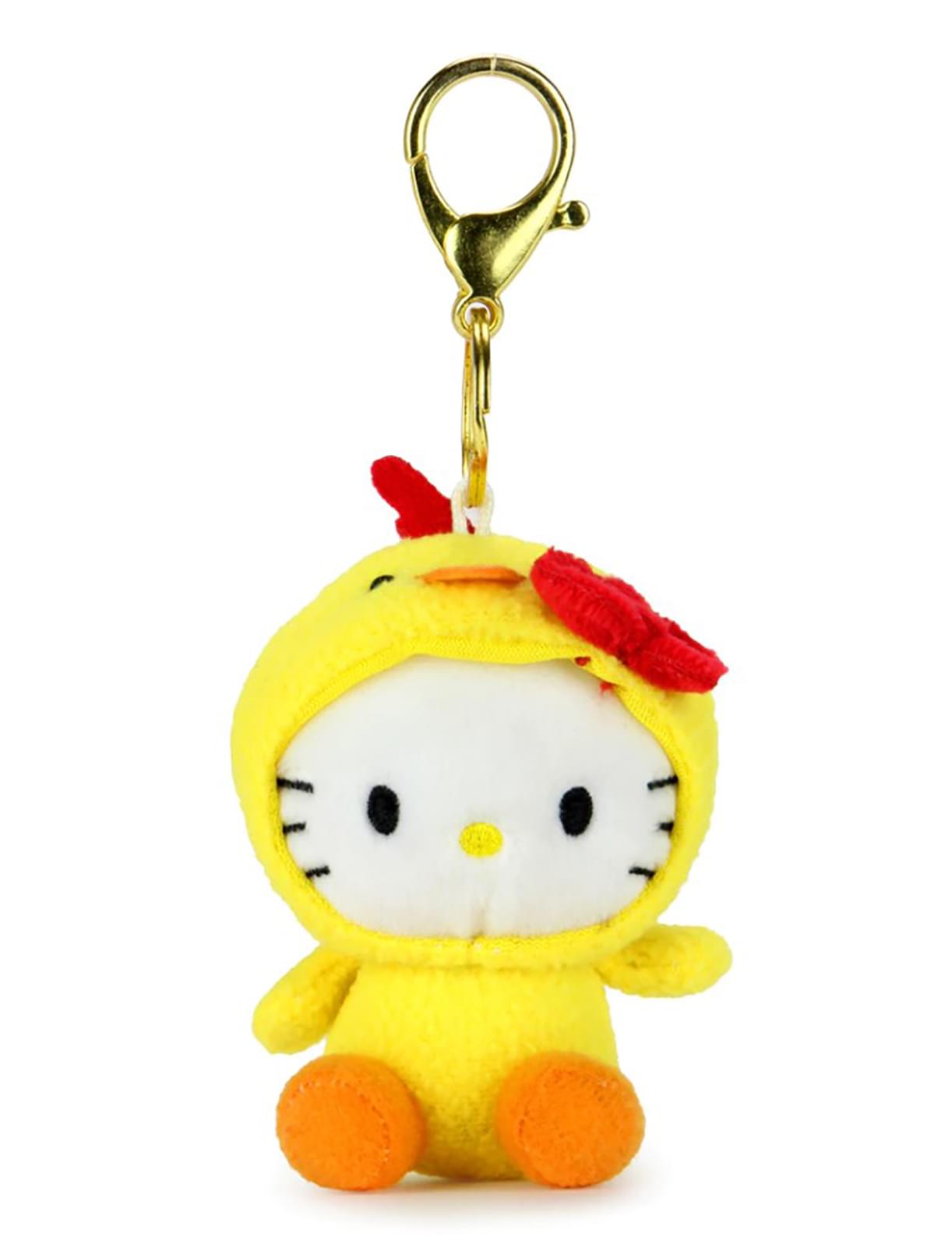 Hello Kitty X Nissin Cup Noodles Plush Charm Keychain , Chicken Kitty