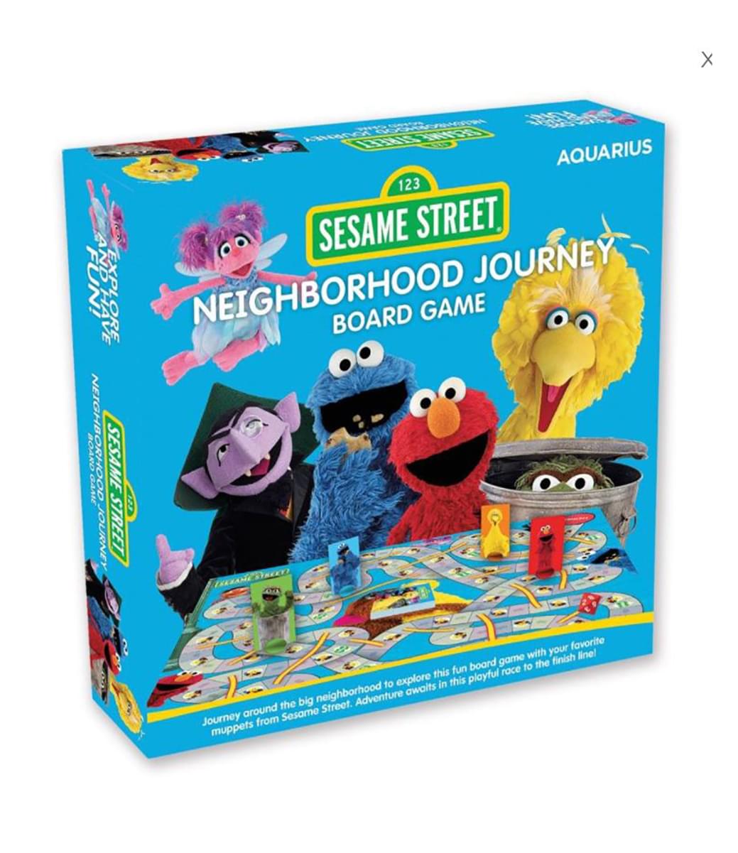 Sesame Street Neighborhood Journey Family Board Game , 2-4 Players