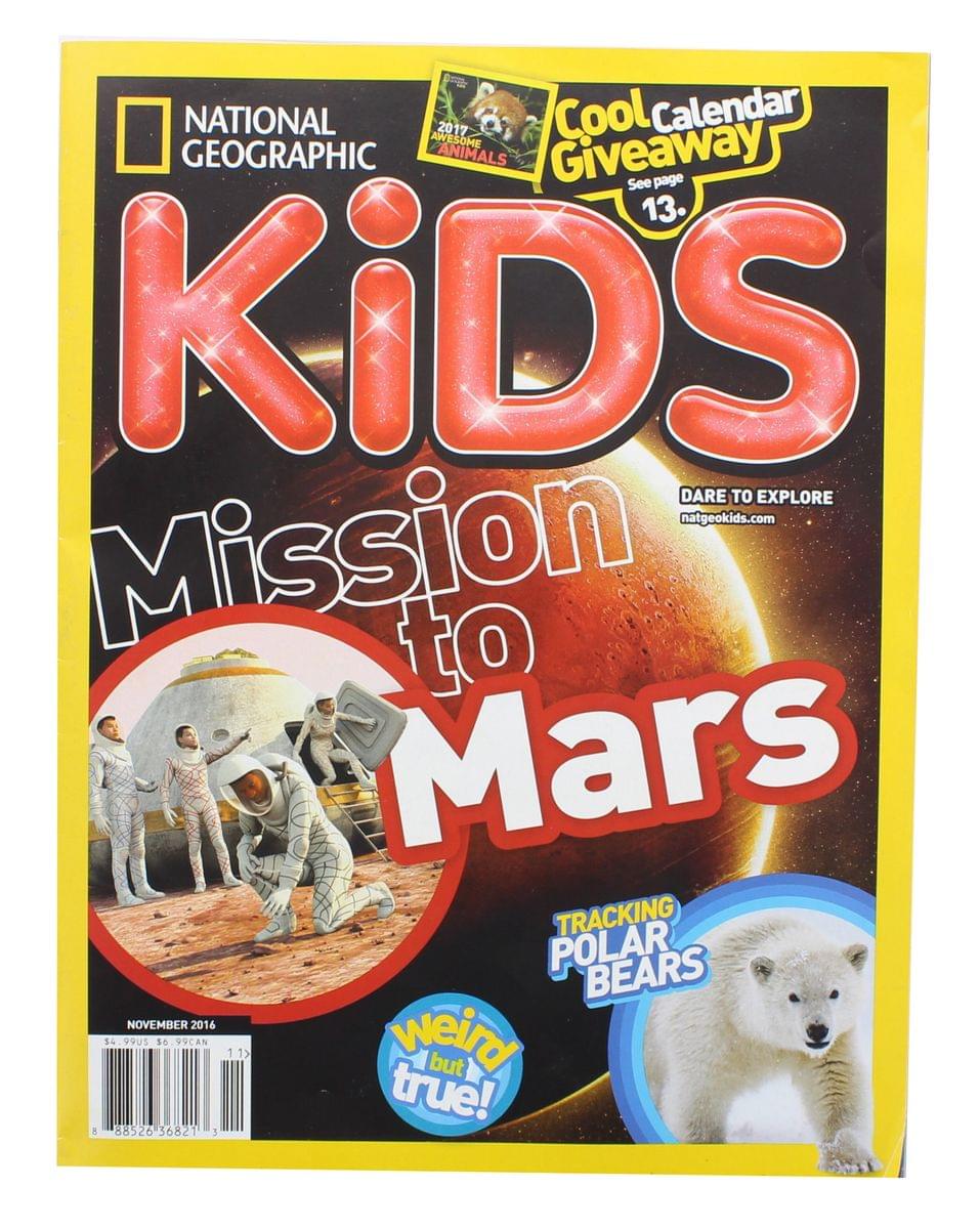 Photos - Other Toys National Geographic Kids Magazine: Mission to Mars  NTG-NATGEO1 (Nov. 2016)