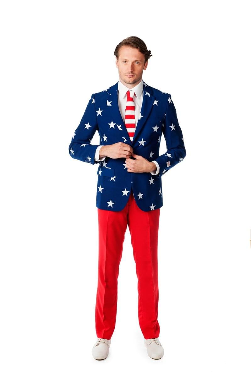 Photos - Fancy Dress A&D Stars and Stripes Men's Costume Suit OPS-OSUI0023EU54-C 