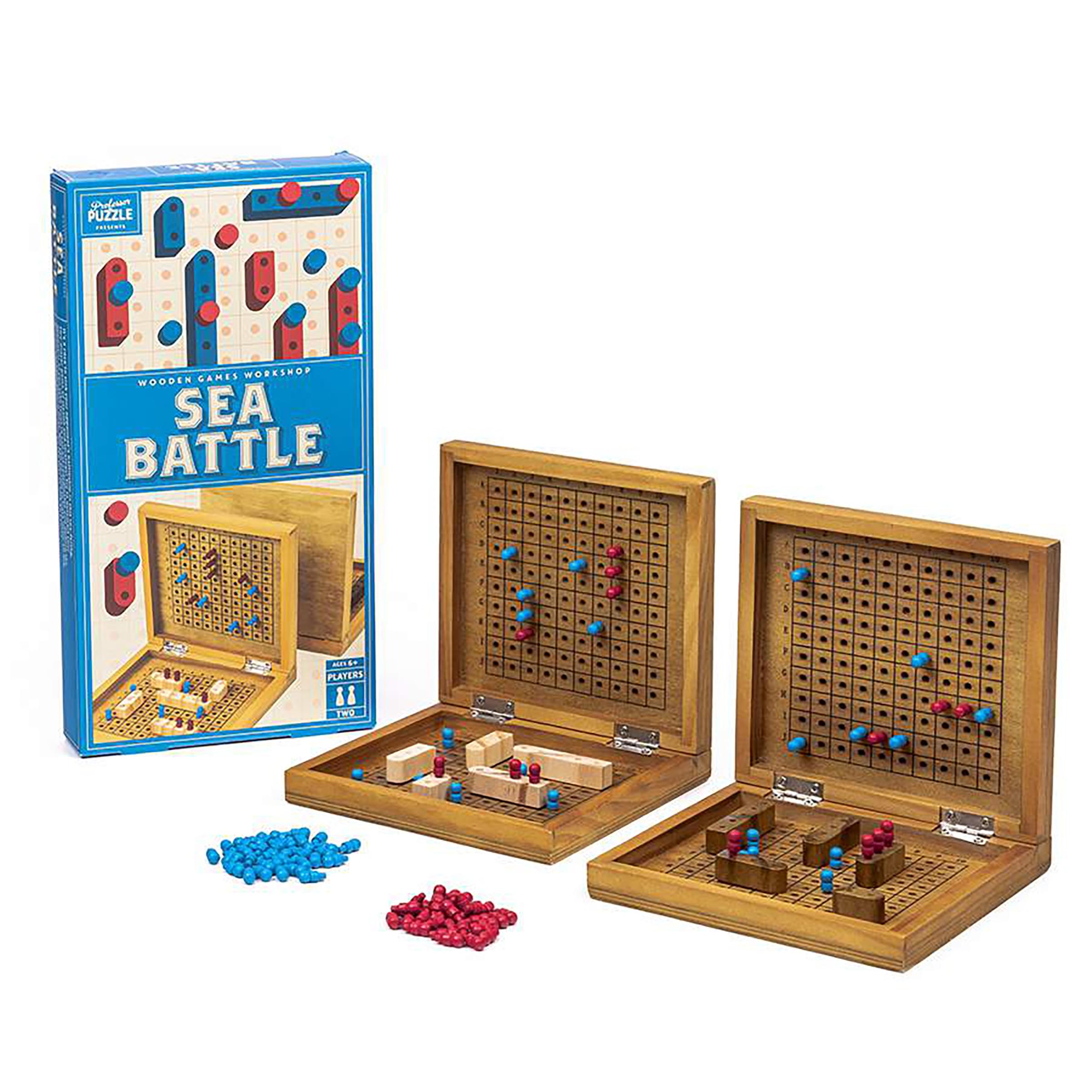Sea Battle , Classic Wooden Family Board Game