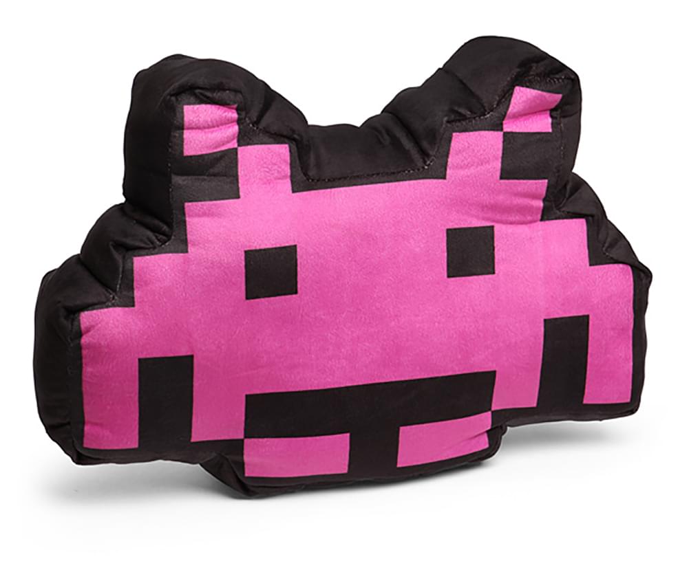 Space Invaders 17 Pink Crab Alien Pillow Cushion