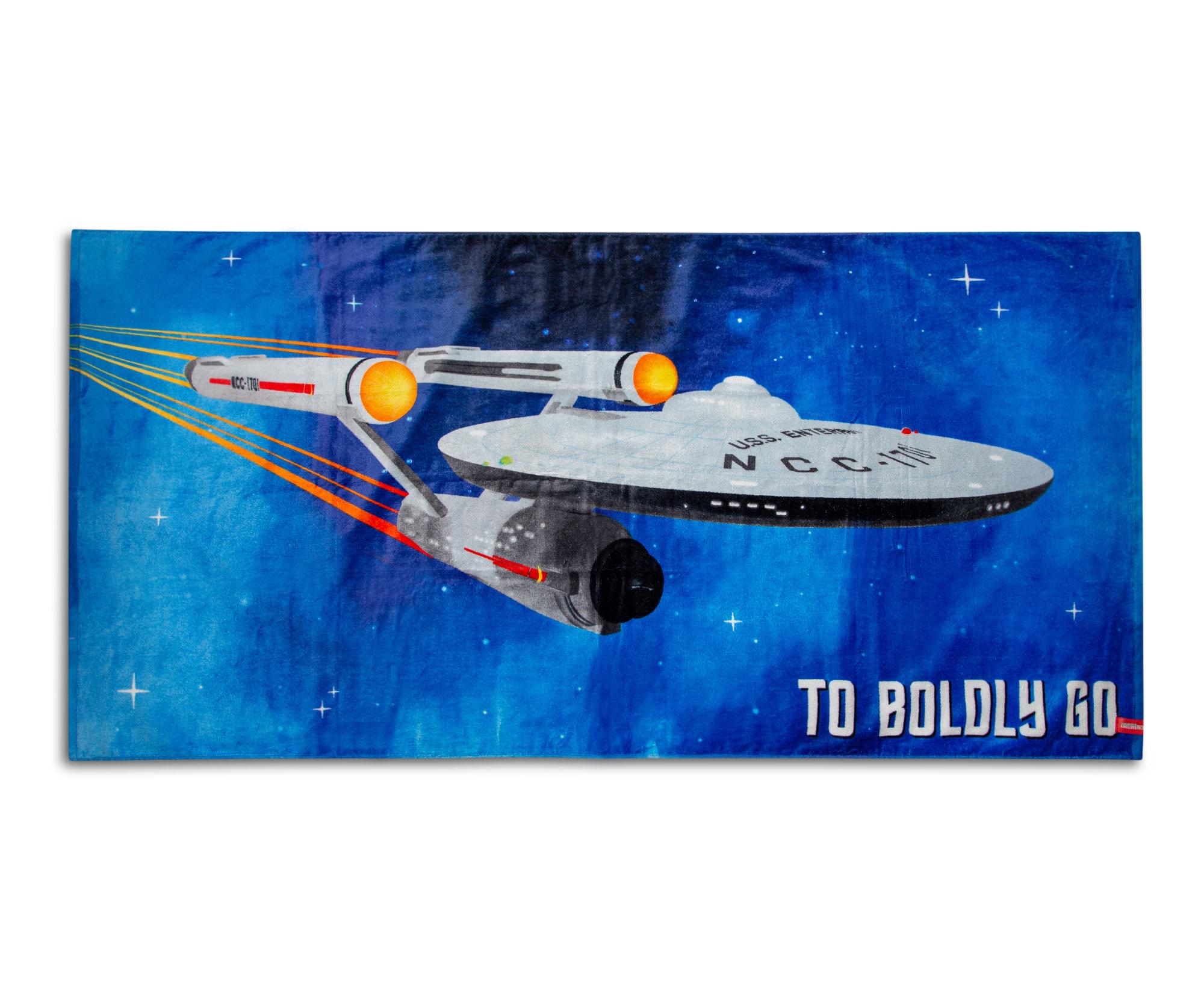 Star Trek: The Original Series Boldly Go Beach Towel , 60 X 30 Inches