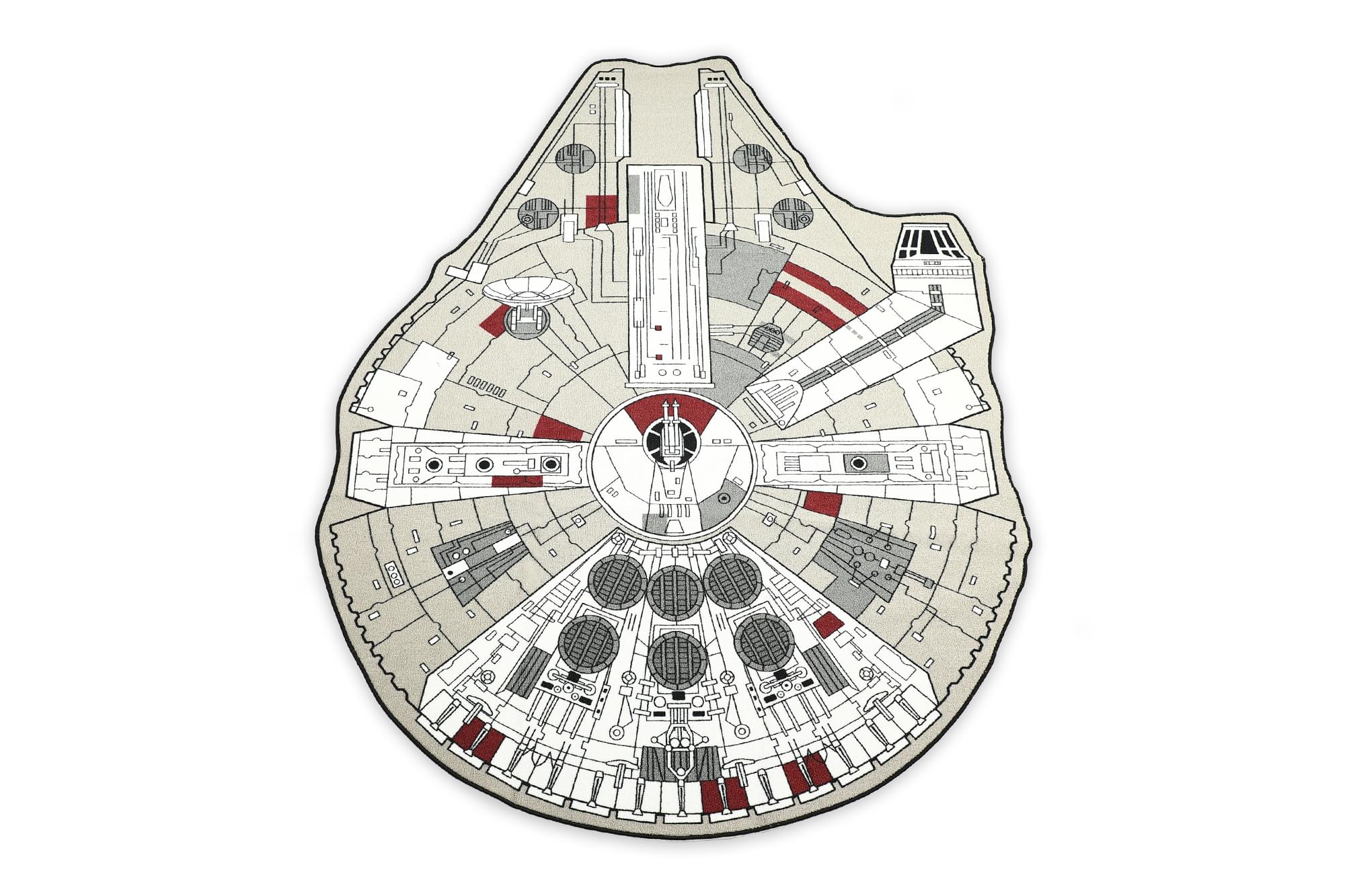 Star Wars Millennium Falcon Large Area Rug , 79 X 104 Inches