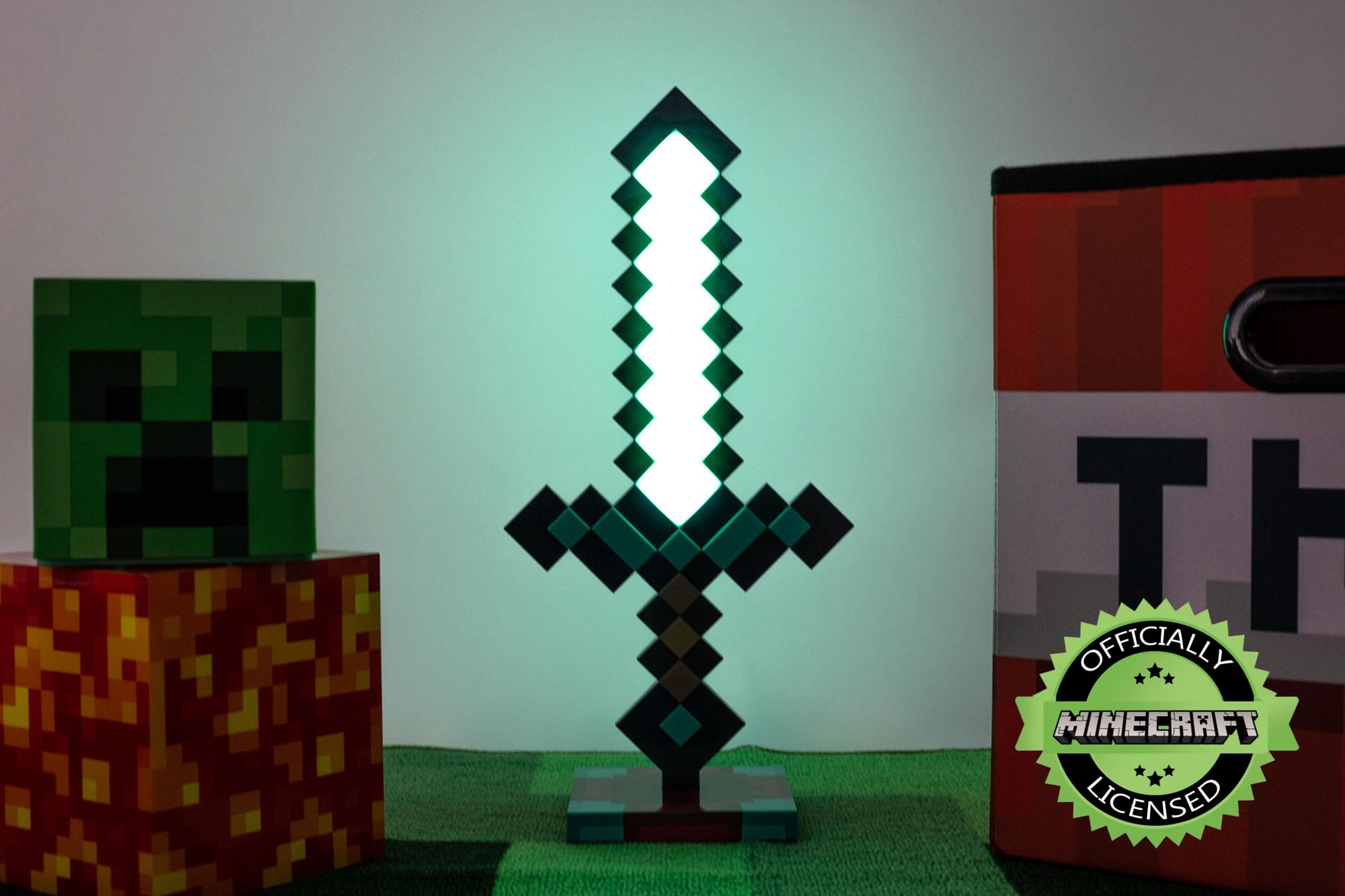 Minecraft Diamond Sword 14 Inch Usb Desk Lamp Free Shipping Toynk Toys