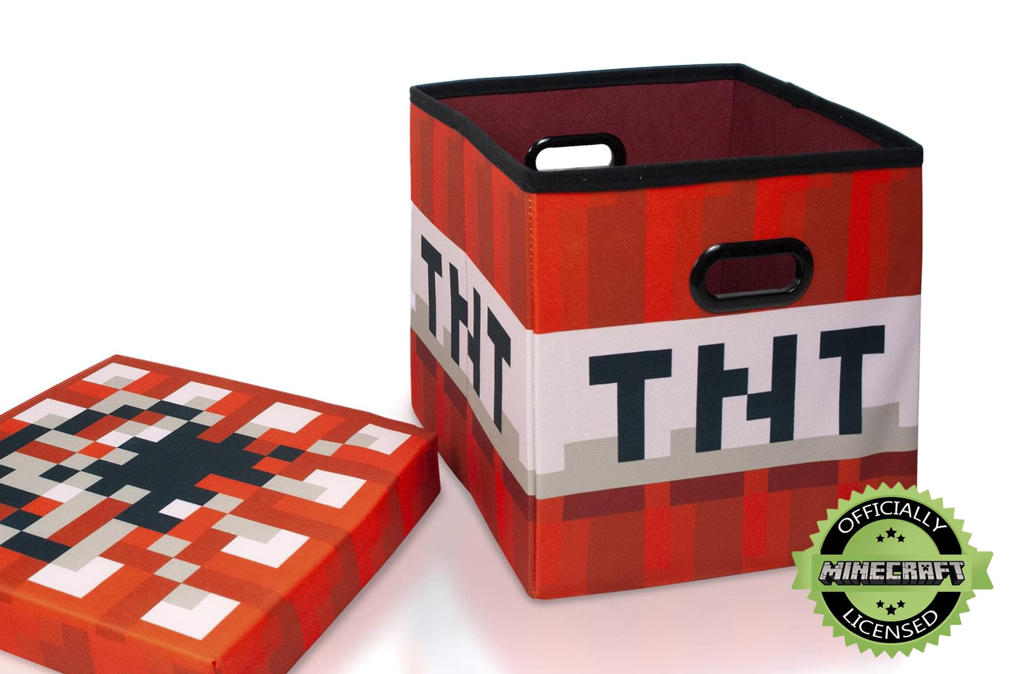 Minecraft Tnt Block 15 Inch Storage Cube With Lid Free Shipping Toynk Toys