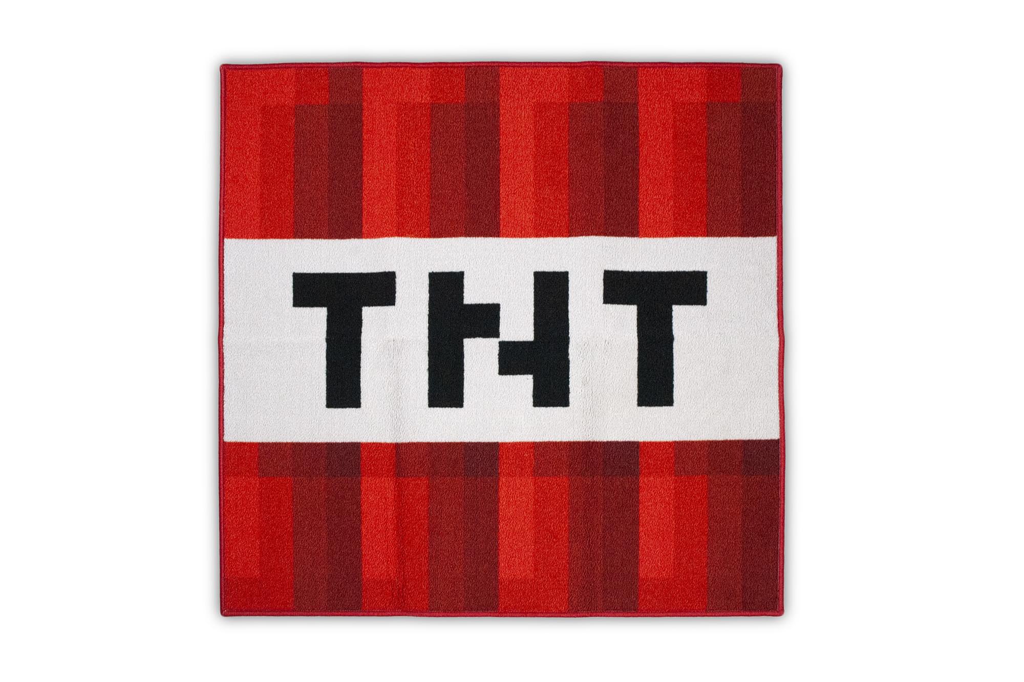 Minecraft TNT Block Area Rug , TNT Block Minecraft Rug , 39 Square Area Rug