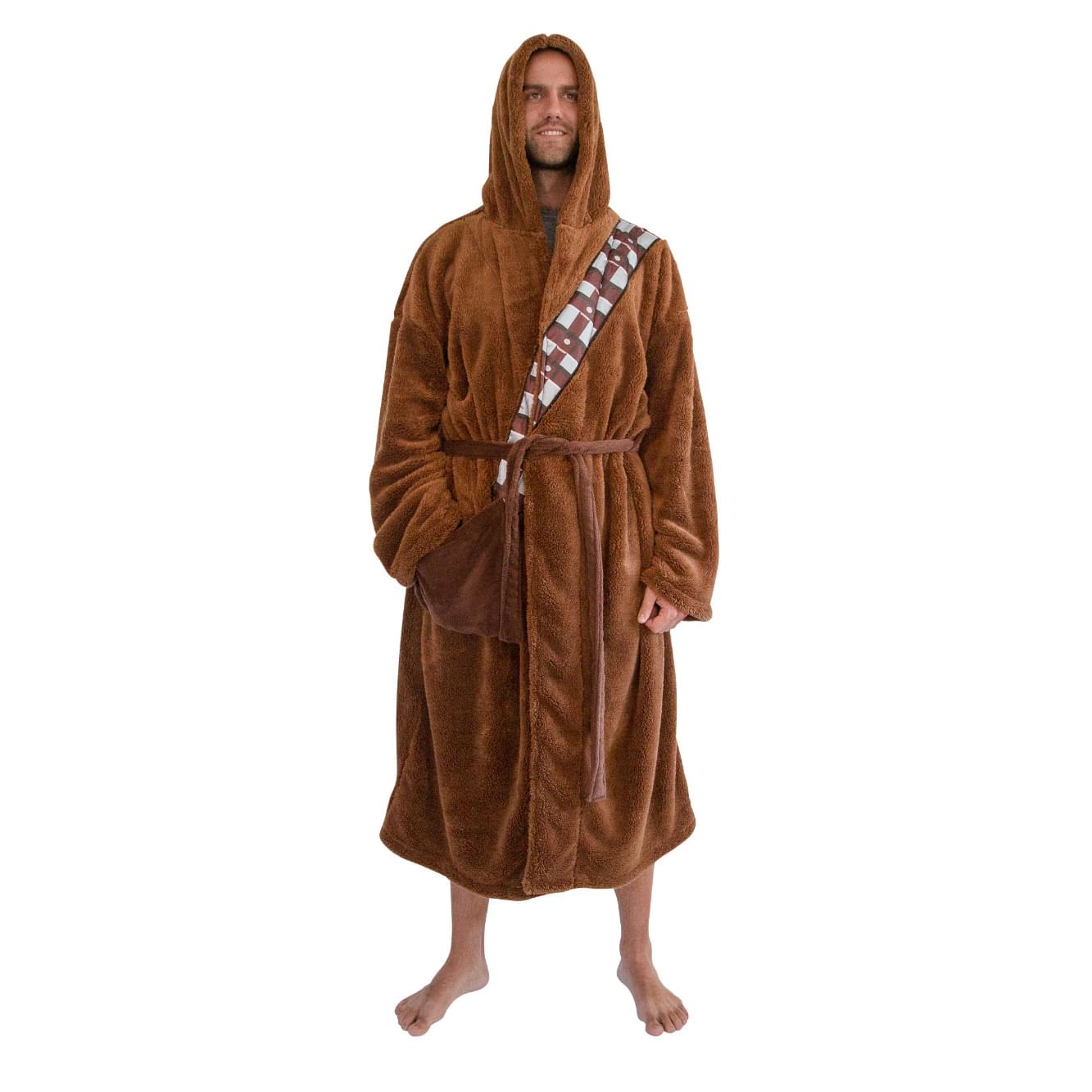 Star Wars Chewbacca Hooded Bathrobe For Adults , Big And Tall XXXL