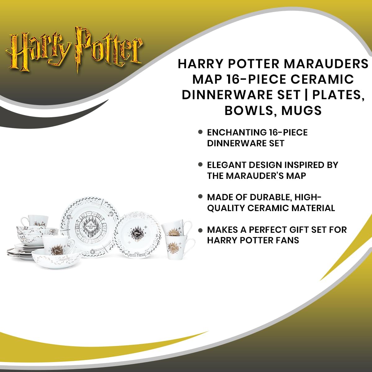 Harry Potter Harry Potter Fan Replica Marauders Map Magical Gift Hogwarts