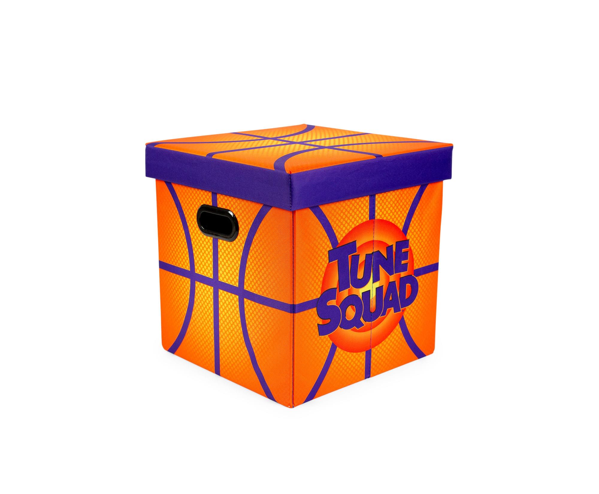 Space Jam: A New Legacy Orange Storage Bin Cube Organizer With Lid , 15 Inches