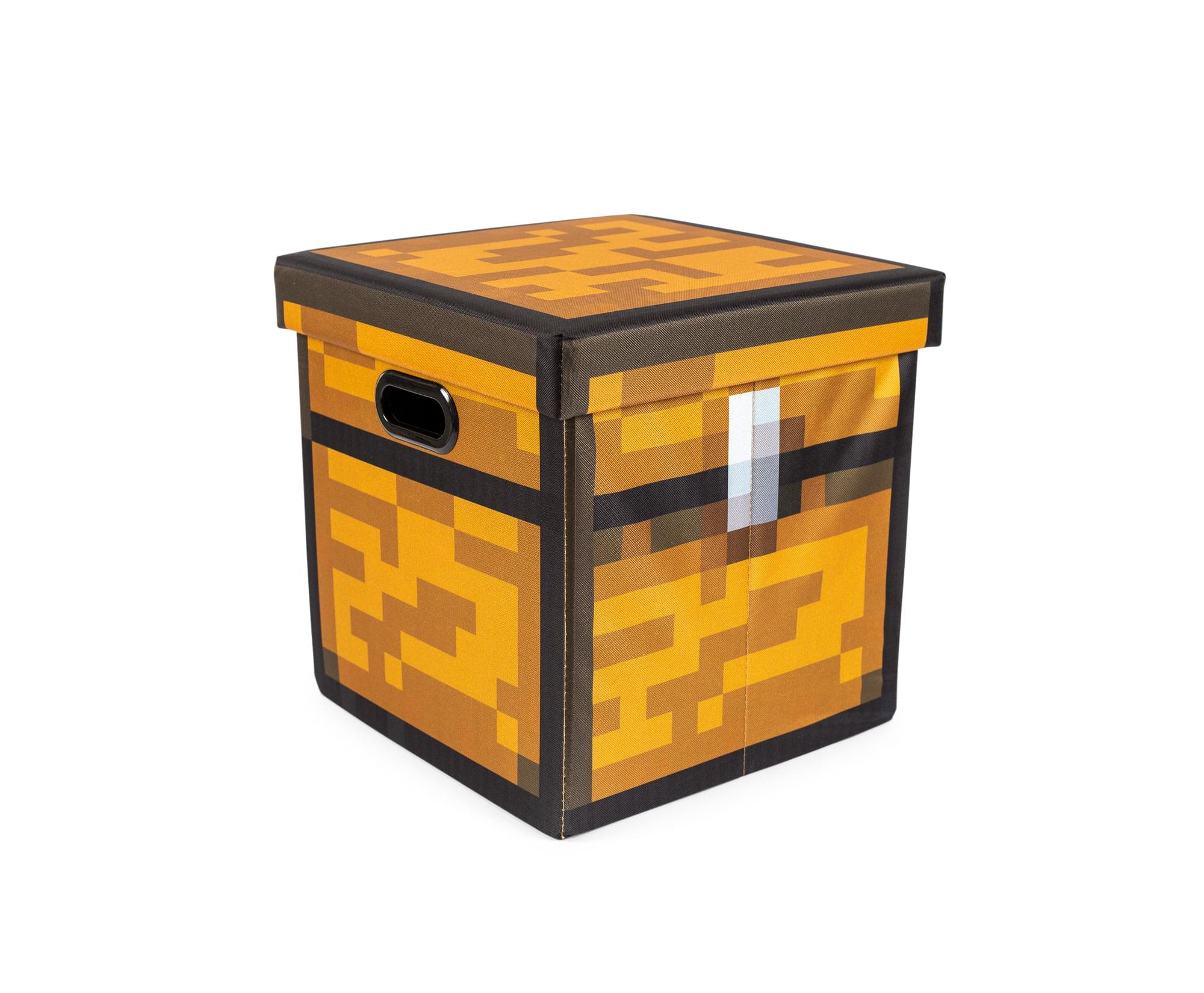 Minecraft In World Chest Storage Bin Cube Organizer With Lid , 15 Inches