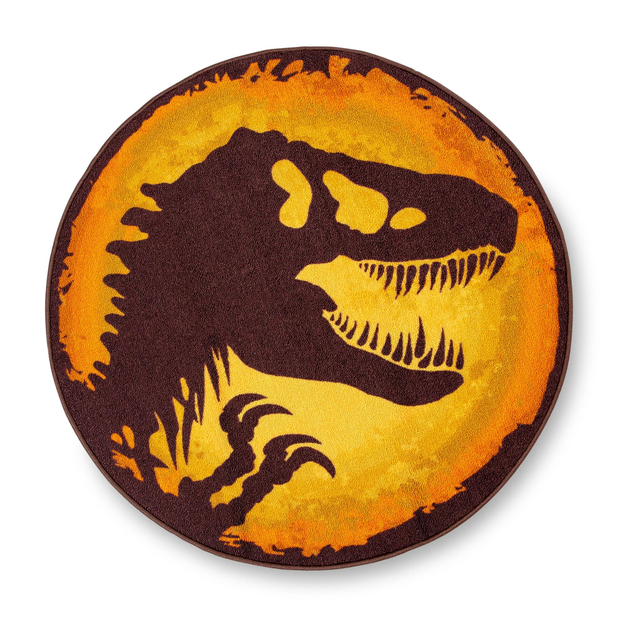 Jurassic World Logo 39 Round Area Rug