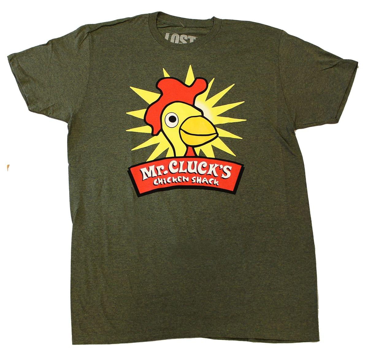 Lost Mr. Cluck's Chicken Men's Green T-Shirt