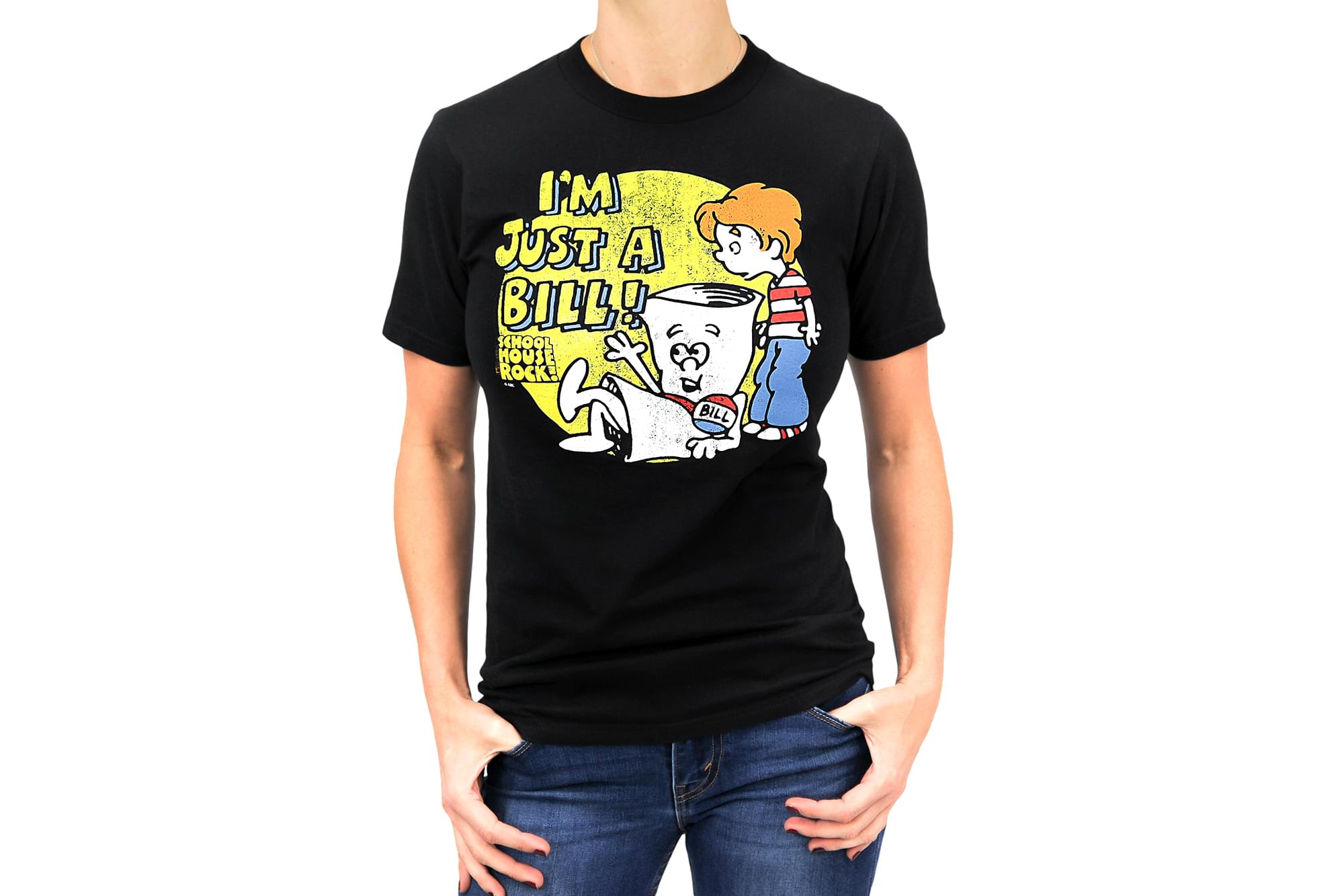 Schoolhouse Rock! I'm Just A Bill Adult T-Shirt - Black