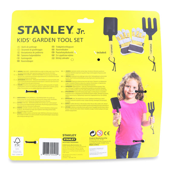 Stanley Jr. 3 Piece Garden Toolset - Black, Yellow