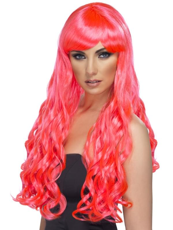 long curly costume wig