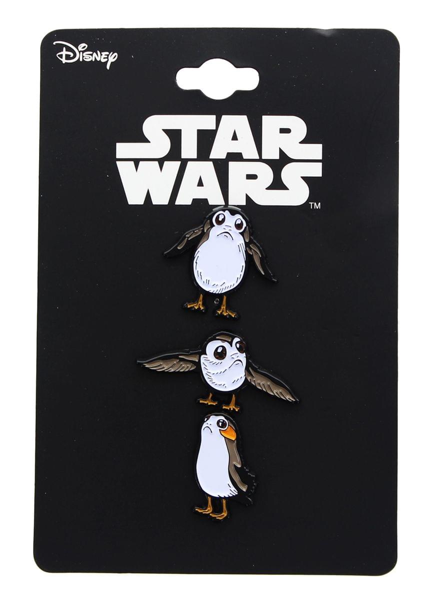 Star Wars: The Last Jedi Porg Enamel Collector Pin 3-Pack